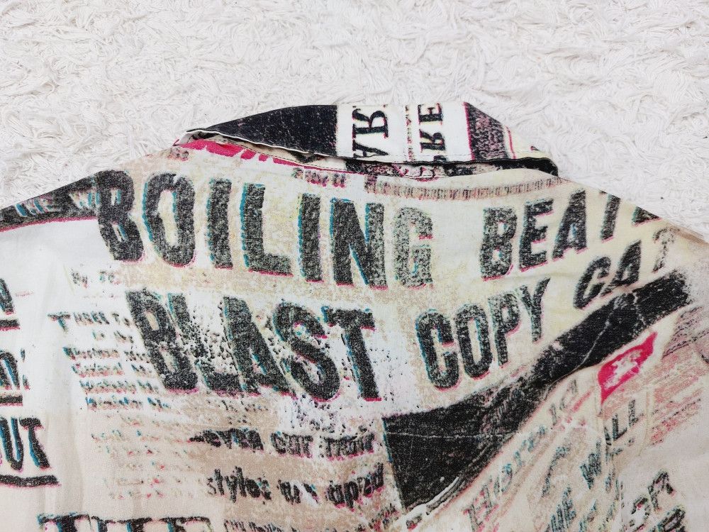 Roberto Cavalli Roberto Cavalli Newspaper Gazette Galliano Stamp Shirt Size US M / EU 48-50 / 2 - 14 Thumbnail