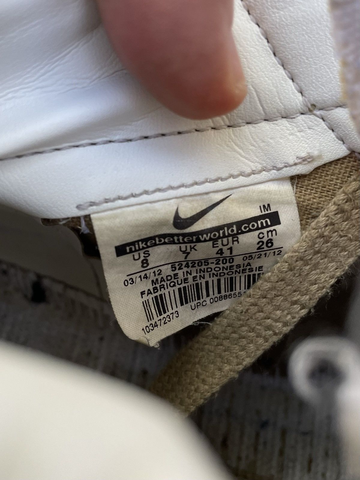Japanese Brand VINTAGE NIKE BLAZER Y2k KHAKI MILLITARY SK8 HYPE SNEAKERS Size US 8 / EU 41 - 5 Thumbnail
