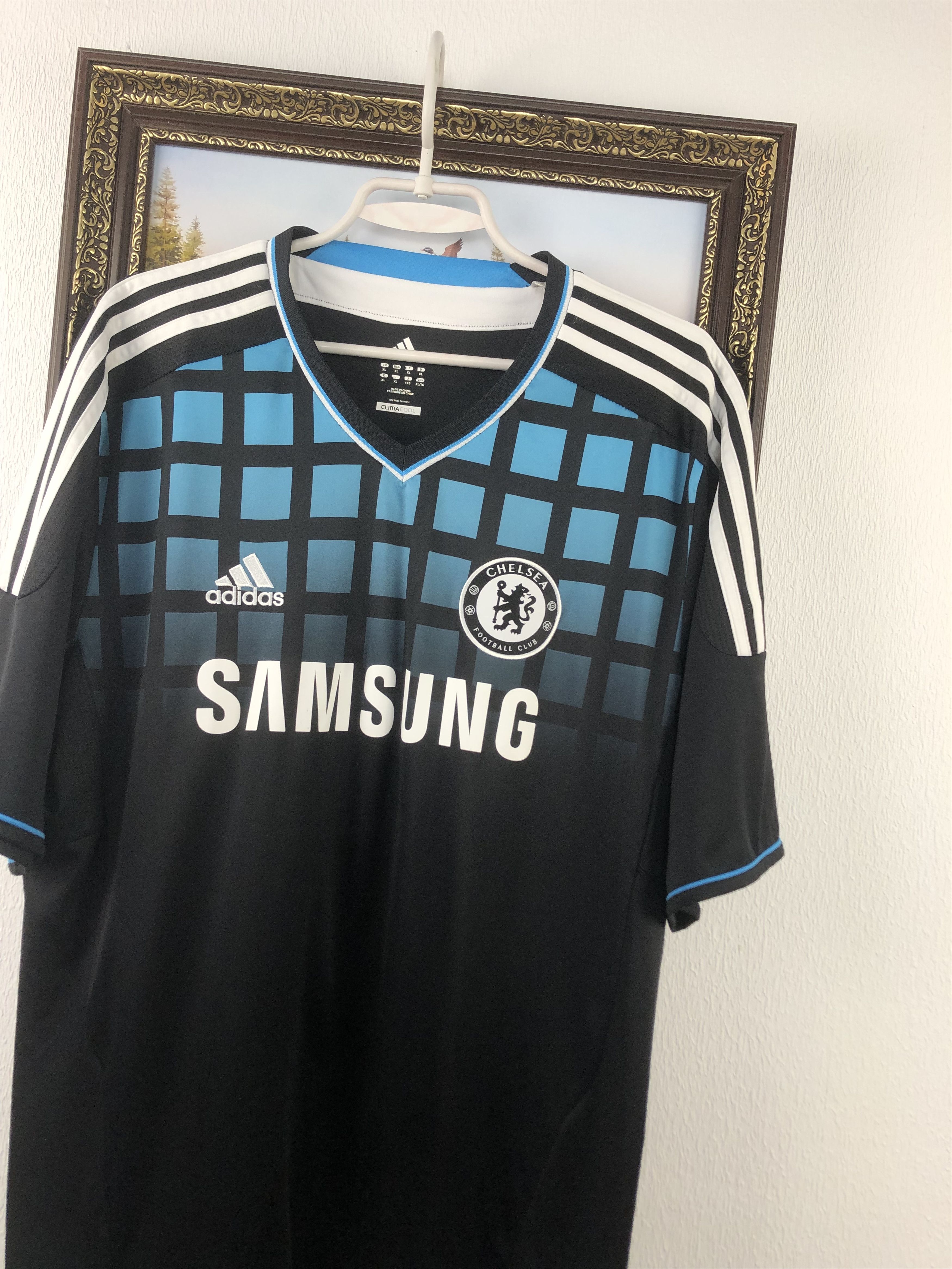 Adidas Chelsea Away football shirt 2011 Soccer Adidas Jersey Trikot Size US XL / EU 56 / 4 - 4 Thumbnail