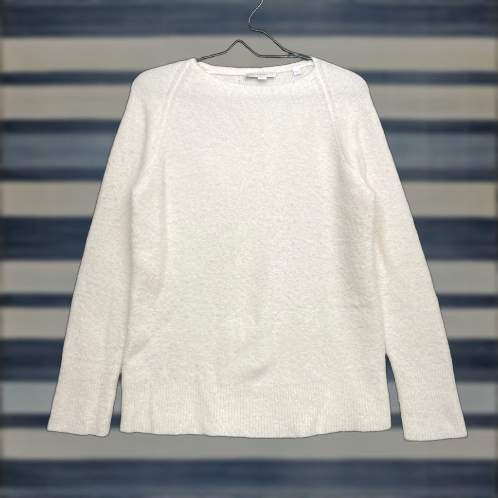 Vince Vince Wool Cashmere Ivory Knit Sweater Womens XS Crew Neck Vest Style Designer Preppy Minimalist Winter Fall Spring Womens Size XS / US 0-2 / IT 36-38 - 1 Thumbnail