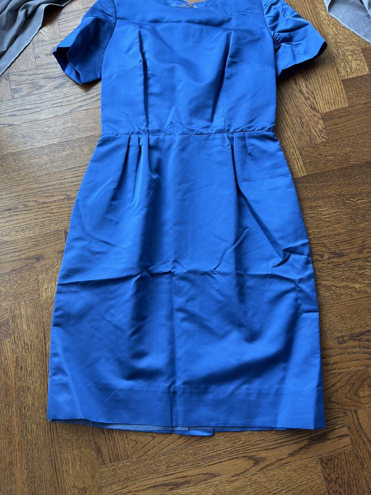 Vintage Vintage Satin Dress Fitted Sheath Pencil Taffeta Structured Size XS / US 0-2 / IT 36-38 - 10 Thumbnail