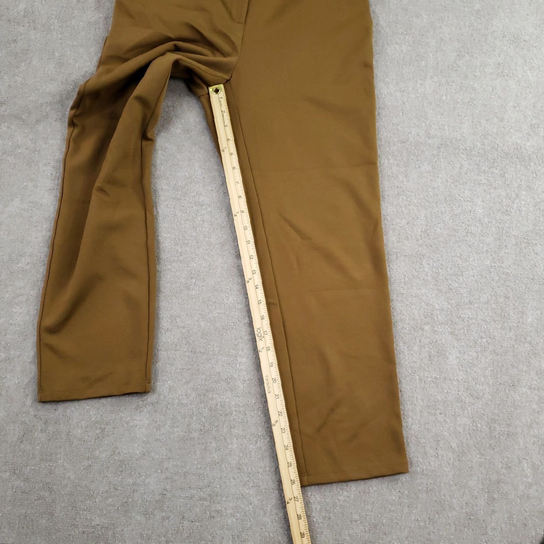 Eileen Fisher Eileen Fisher Pants Womens Small Olive Green Dress Stretch Tapered Leg Made USA Size 28" / US 6 / IT 42 - 2 Thumbnail