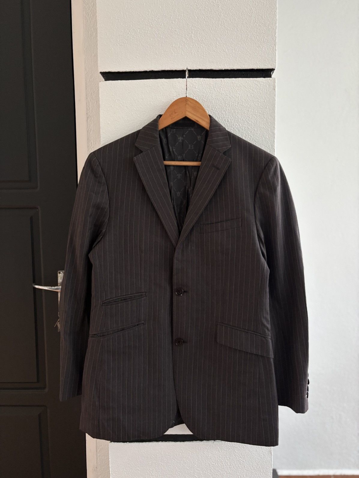 Burberry Burberry Black Label Stripped Blazer Jacket Size US S / EU 44-46 / 1 - 1 Thumbnail