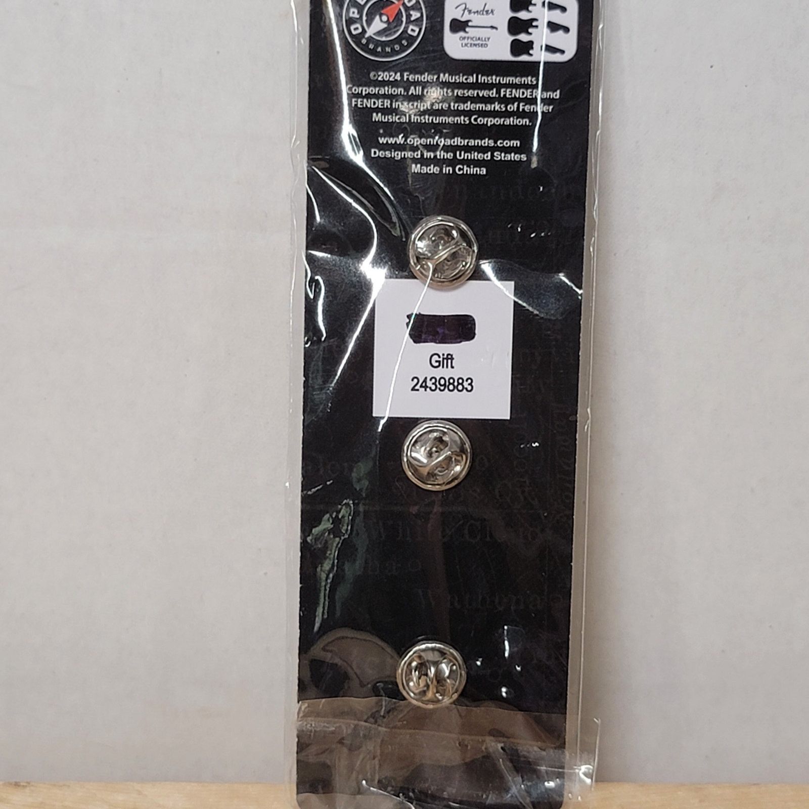 Fender Set of 3 FENDER Enamel Pins NEW / SEALED Size ONE SIZE - 3 Thumbnail