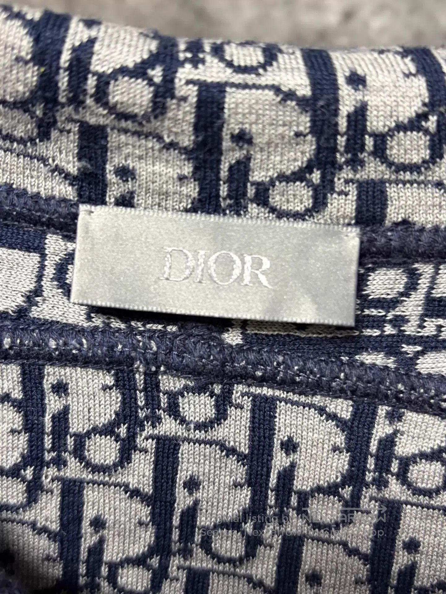 Dior Blue Zip-Up Hoodie with Patterned Lining. Size US XXL / EU 58 / 5 - 3 Thumbnail