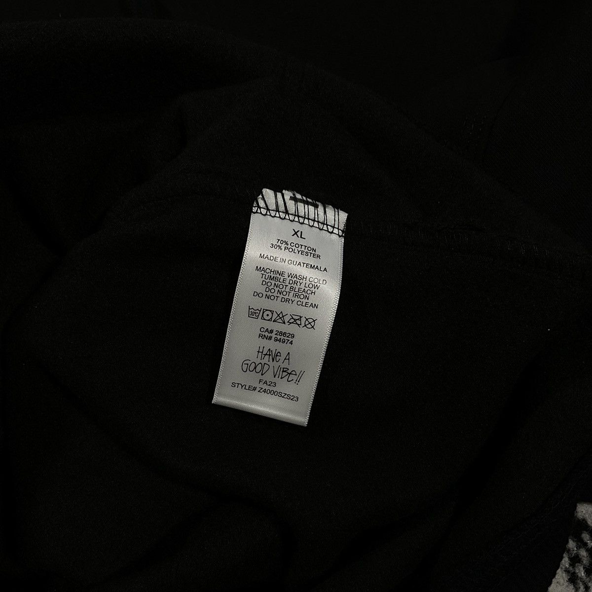 Stussy × Vintage STUSSY DOLLIE ZIP HOODIE IN BLACK - XLARGE Size US XL / EU 56 / 4 - 7 Thumbnail