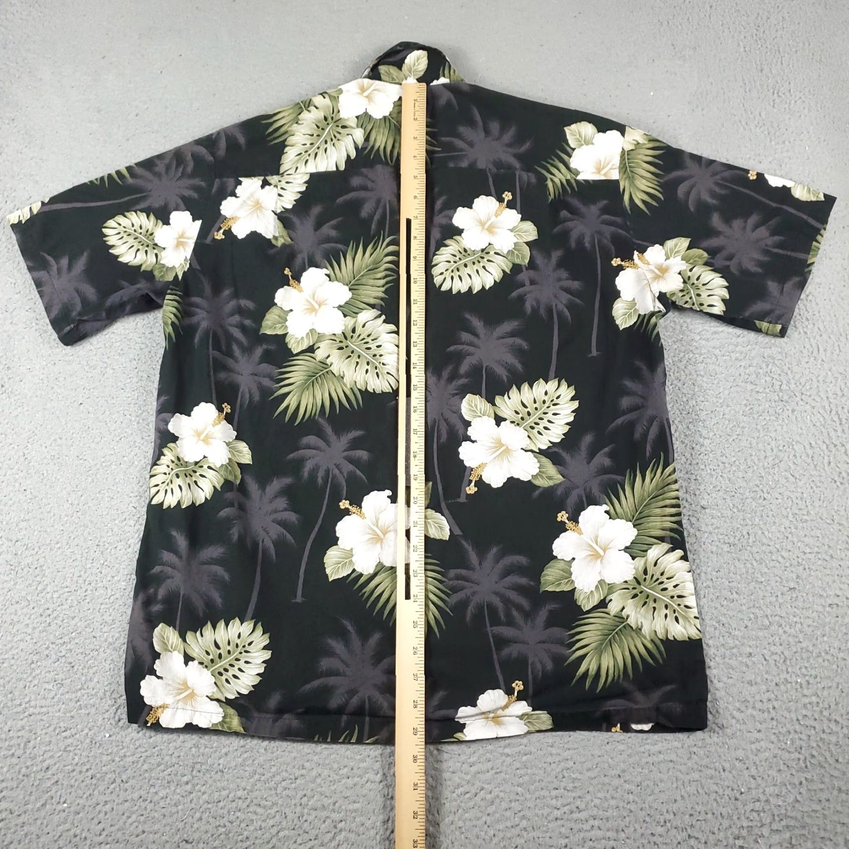 Vintage VINTAGE Pacific Legend Shirt Mens Large Black Floral Hawaiian Button-Up Short Sleeve Size US L / EU 52-54 / 3 - 3 Thumbnail