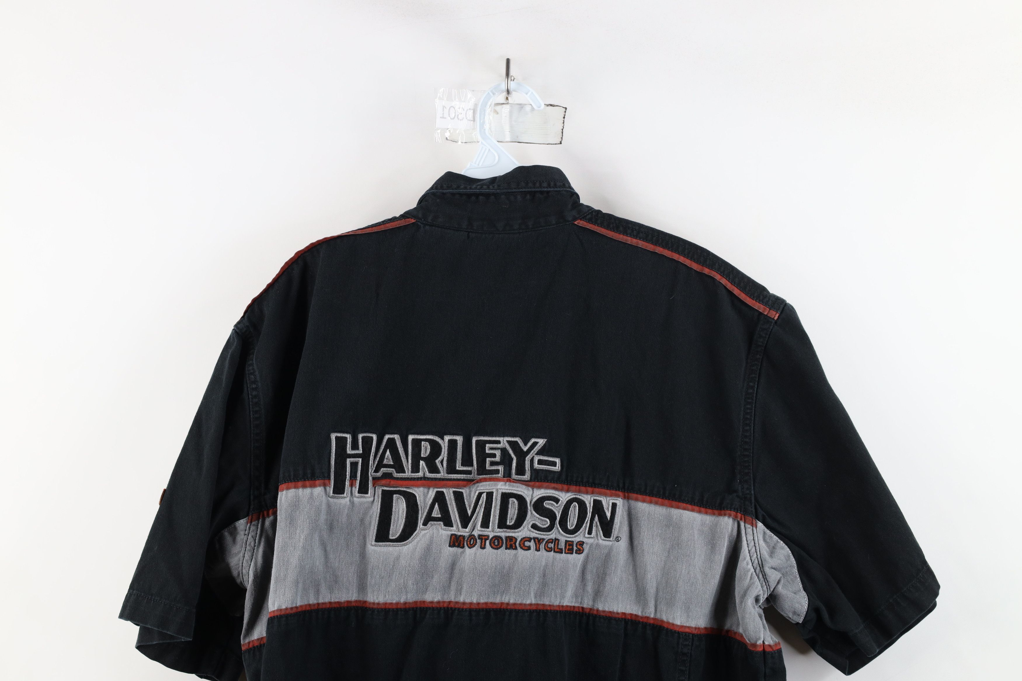 Harley Davidson × Vintage Vintage Harley Davidson Motorcycles Mechanic Button Shirt Size US XL / EU 56 / 4 - 14 Thumbnail