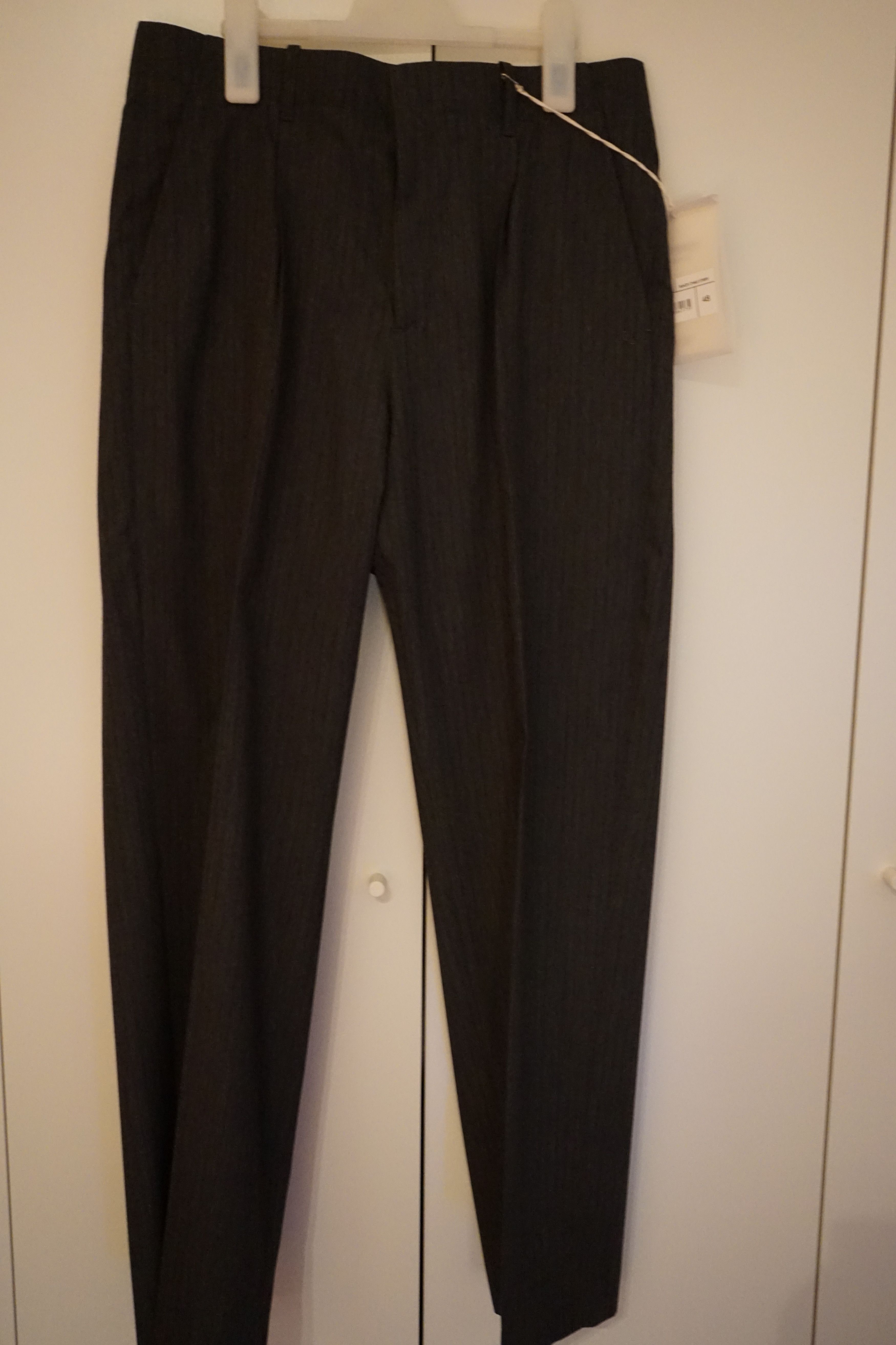 Our Legacy AW22 Borrowed Chino Ash Grey Pinstripe M4224BGS