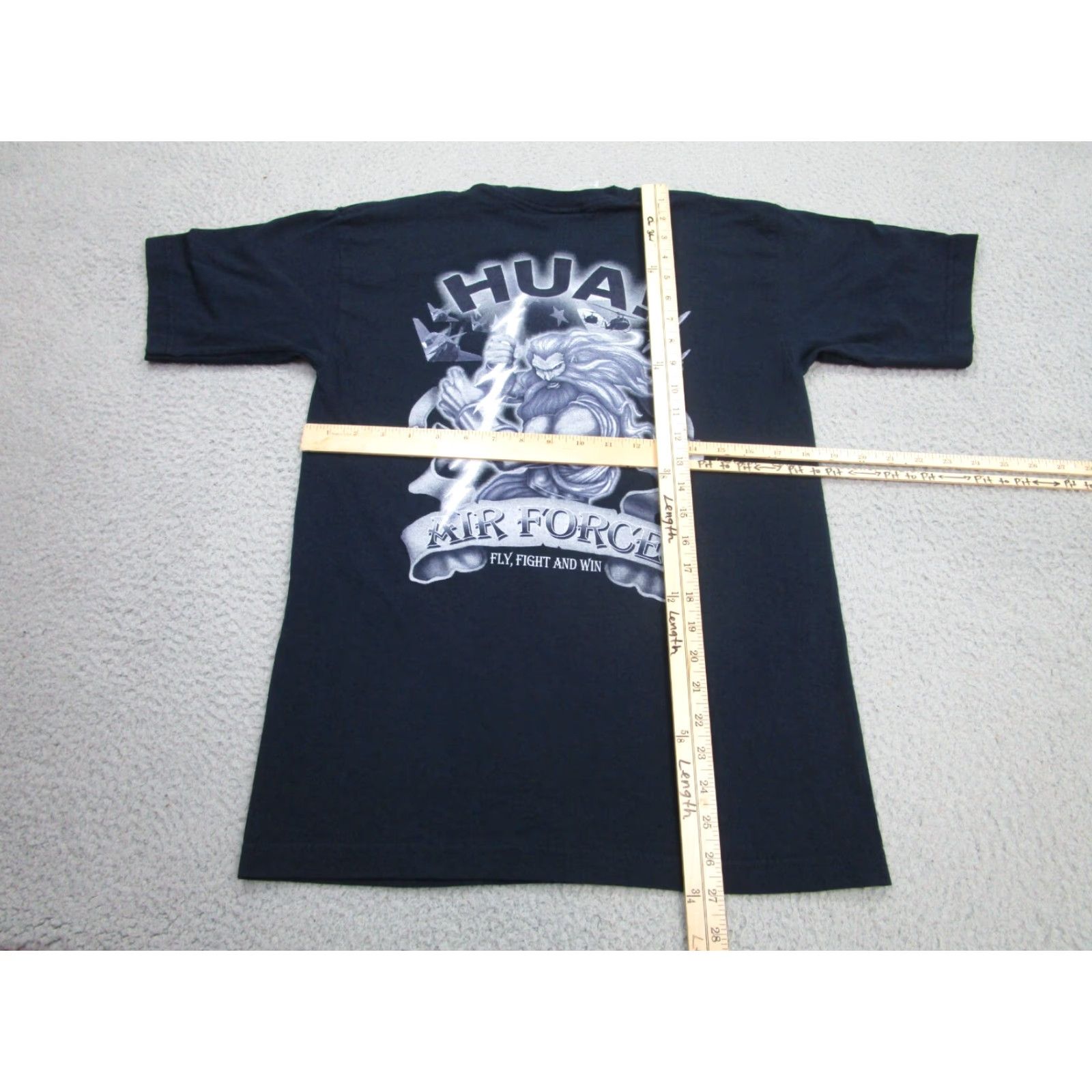 Vintage VINTAGE Grunt Apparel Military Shirt Mens M Blue 100% Cotton Crew Neck Short Sleeve T-Shirt Regular Fit Adult Medium Military Theme Mens Size US M / EU 48-50 / 2 - 7 Thumbnail