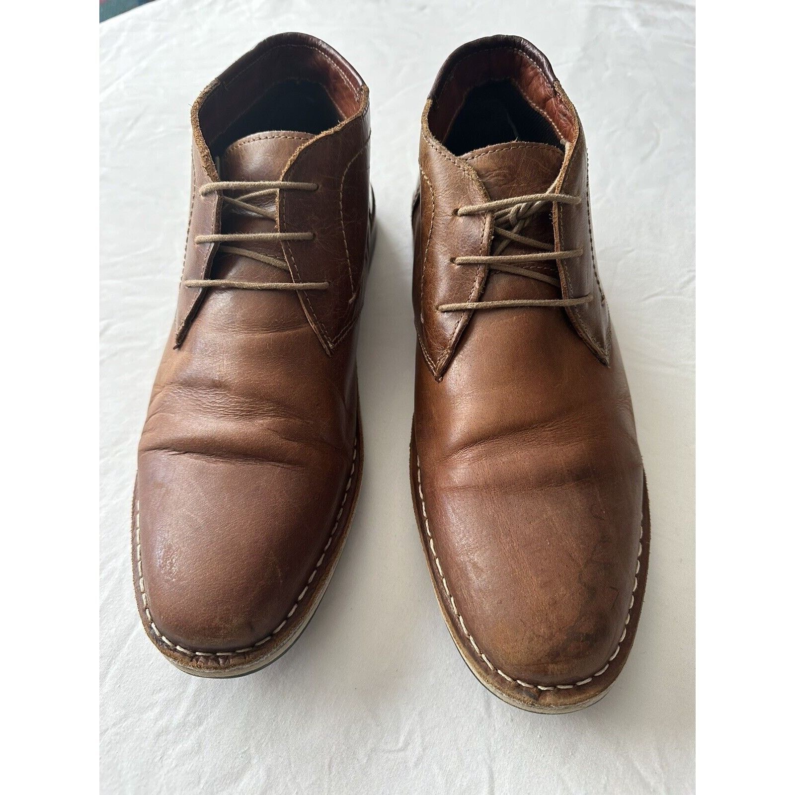Steve Madden Steve Madden Harken Chukka Boot, Brown Leather Size 9.5 Size US 9.5 / EU 42-43 - 2 Thumbnail