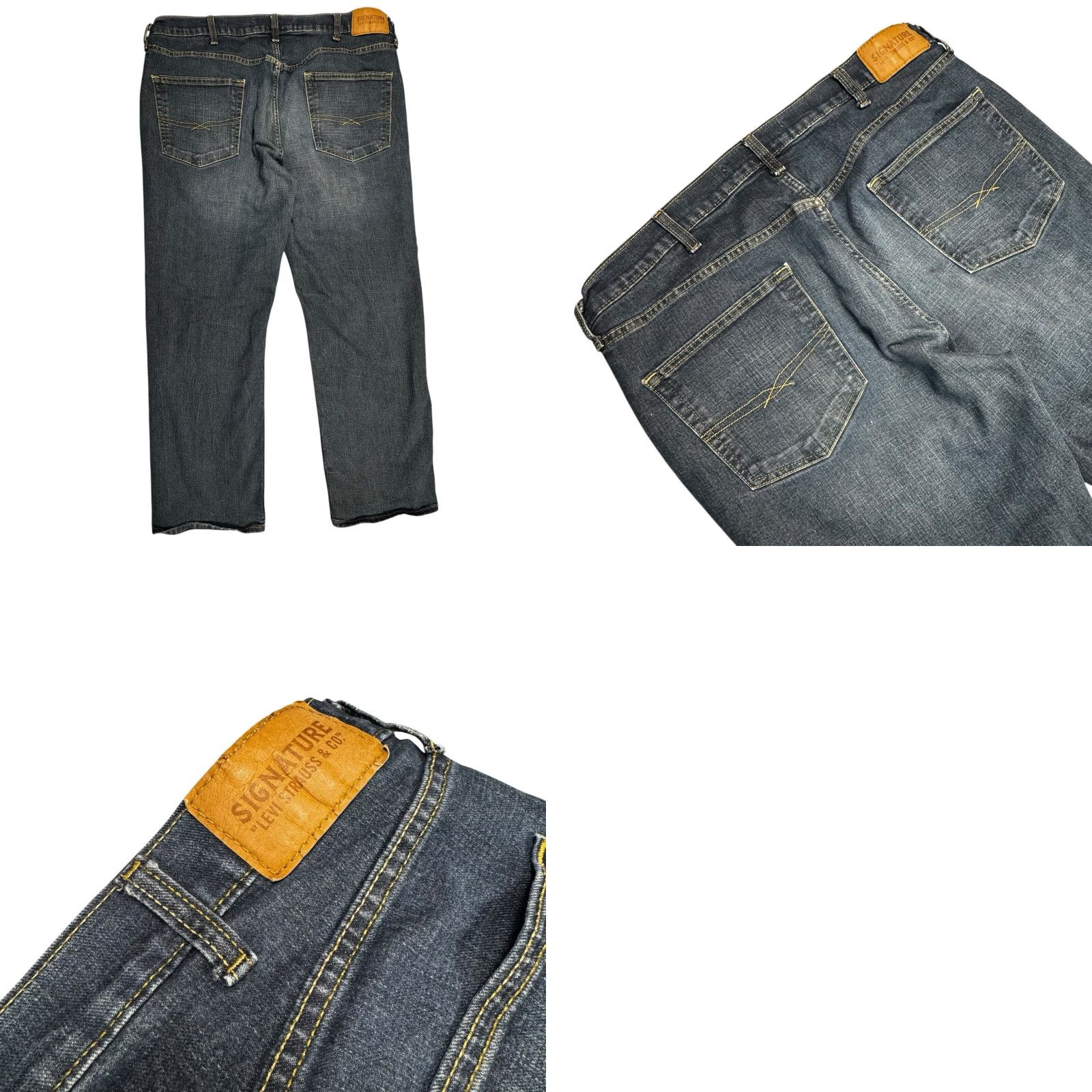 Levi's VINTAGE Levi's Signature S61 Jeans Men's 40x30 Relaxed Straight Grunge Skater Whisker Denim Size US 42 / EU 58 - 8 Thumbnail