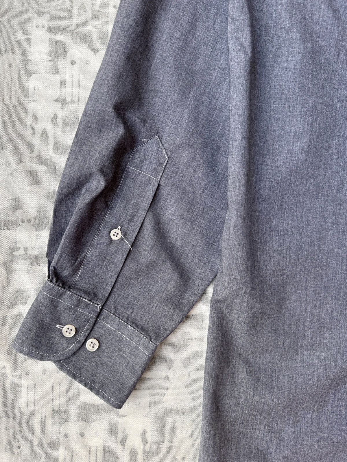 Maison Margiela Maison Martin Margiela SS03 Artisanal Grey Docking Shirt Size US M / EU 48-50 / 2 - 6 Thumbnail