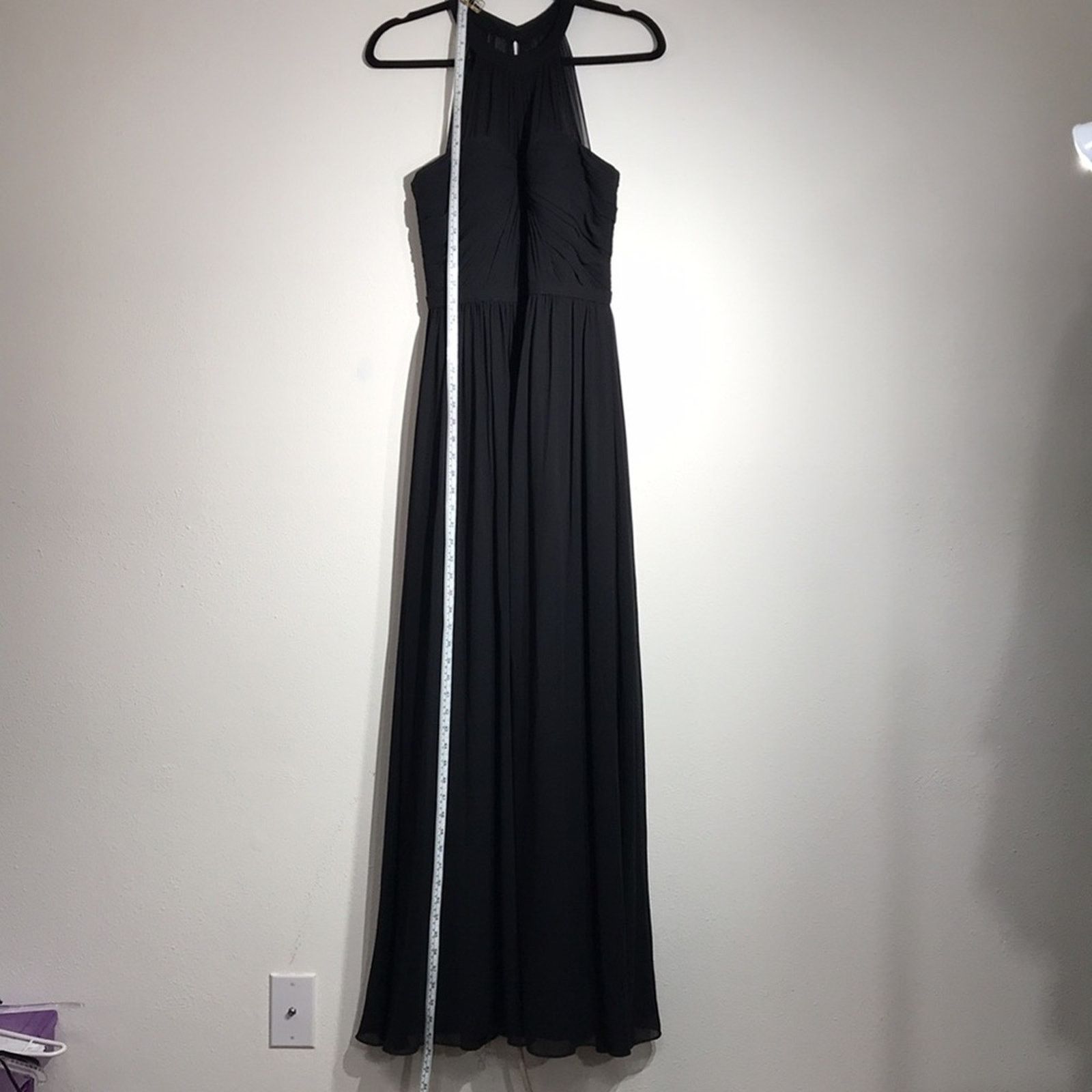 Other CAMILLE LA VIE Black Halter Collar Floor Length Evening Gown Size M / US 6-8 / IT 42-44 - 2 Thumbnail