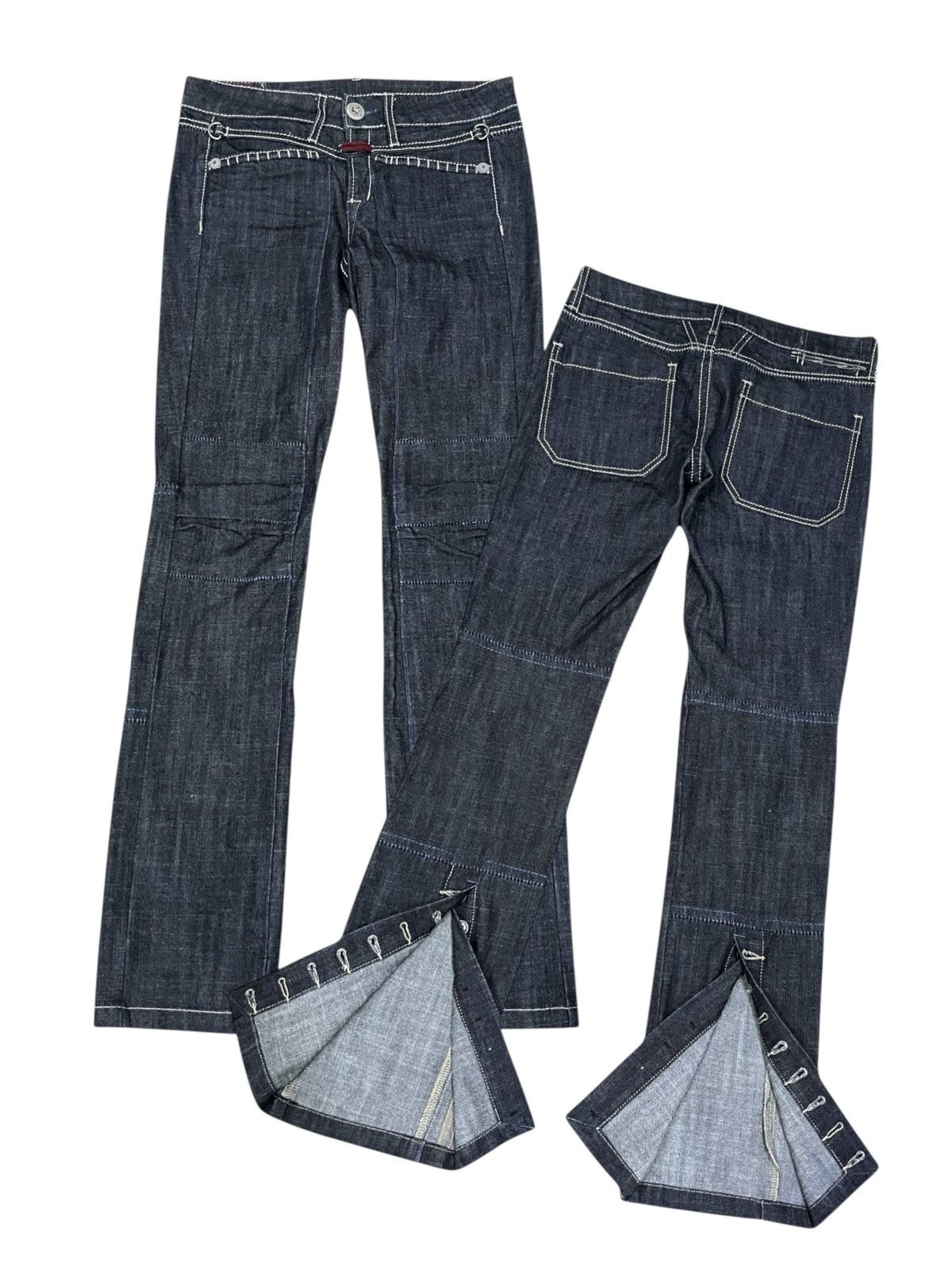 Marithe + Francois Girbaud × Vintage 🔥Vintage MARITHE FRANCOIS GIRBAUD Buttons Leg Straight Fit Size 28" / US 6 / IT 42 - 1 Thumbnail