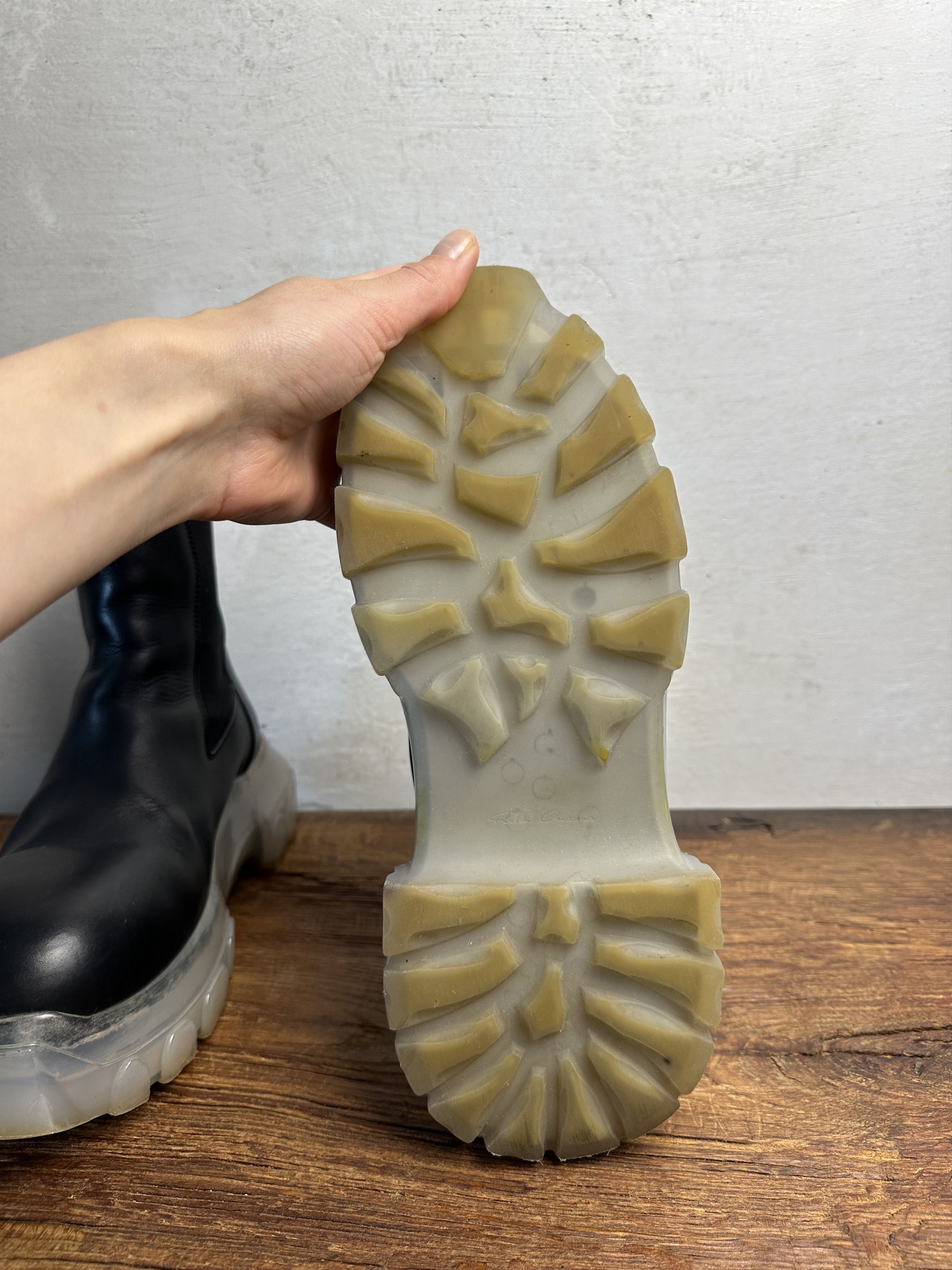 Rick Owens Rick Owens Rick Owens Bozo Beatle Tractor Boots Size US 10 / IT 40 - 8 Thumbnail