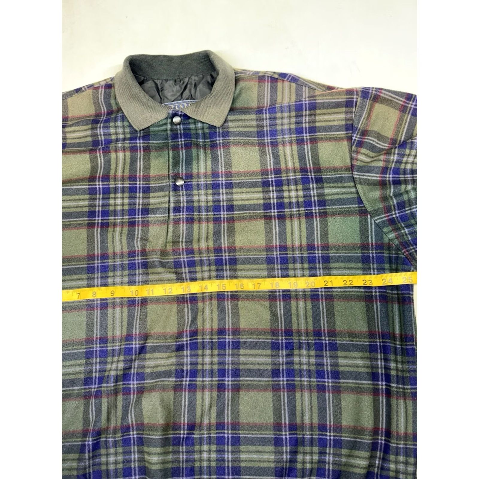 Vintage VINTAGE 90s Golf Windbreaker Pullover Sun Mountain XL Men Green Plaid Button Snap Mock Core Size US XL / EU 56 / 4 - 4 Thumbnail