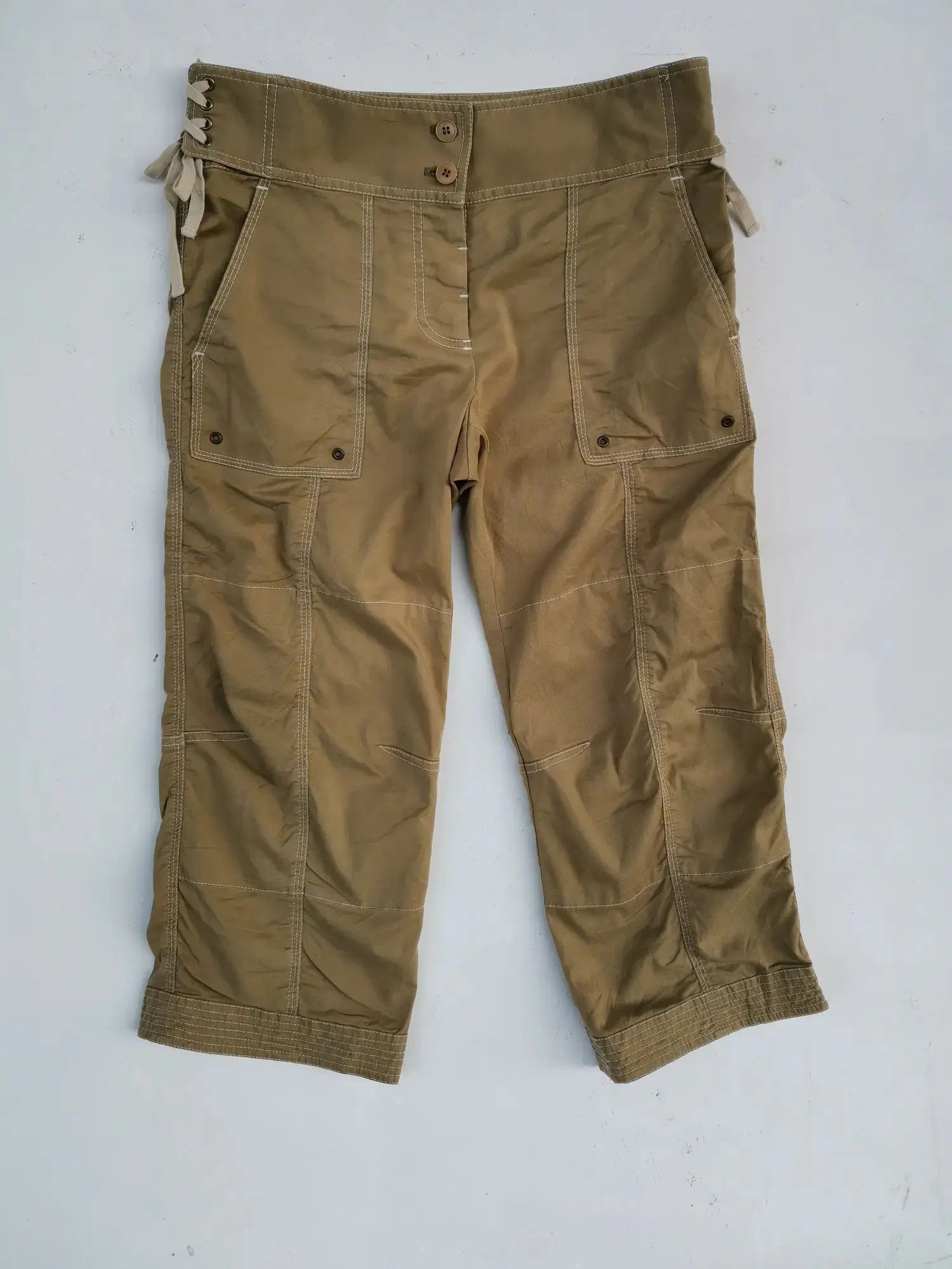 DKNY Rare!!! DKNY Tactical Cargo Multipocket Short Pants Size US 29 - 14 Thumbnail
