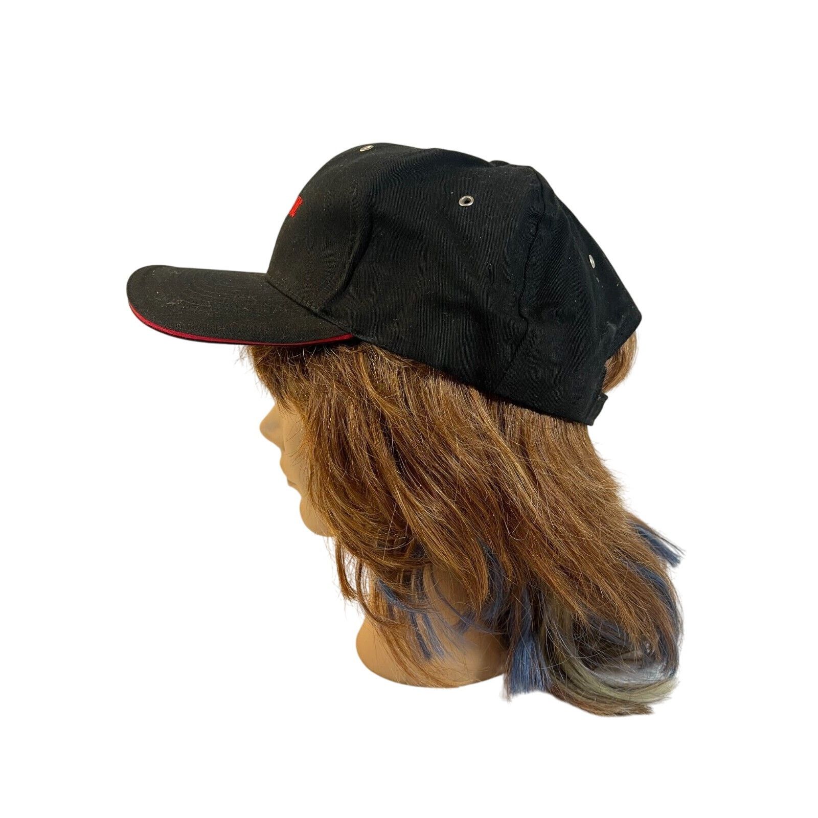 Vintage Vintage Rare Velvac Baseball Hat Dad Hat Strapback Black Red Size ONE SIZE - 3 Thumbnail