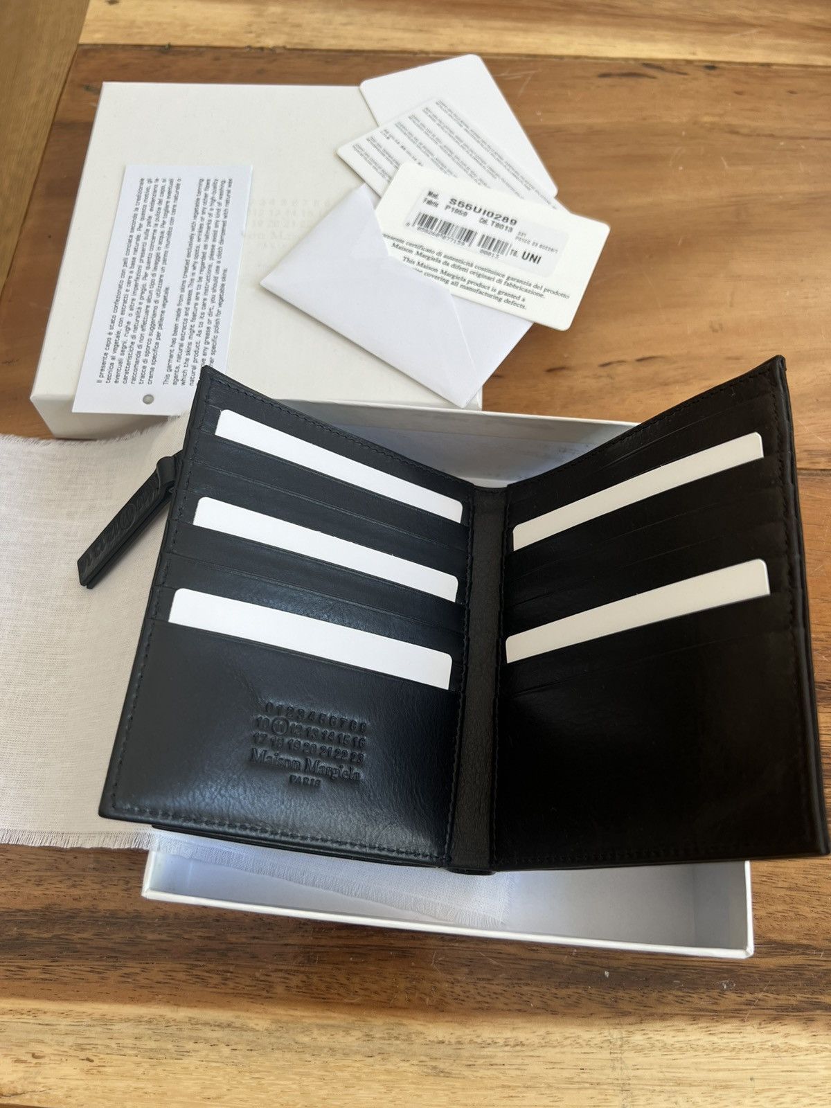 Maison Margiela MAISON MARGIELA FOUR STITSIZE LEATHER Black Wallet Size ONE SIZE - 2 Thumbnail