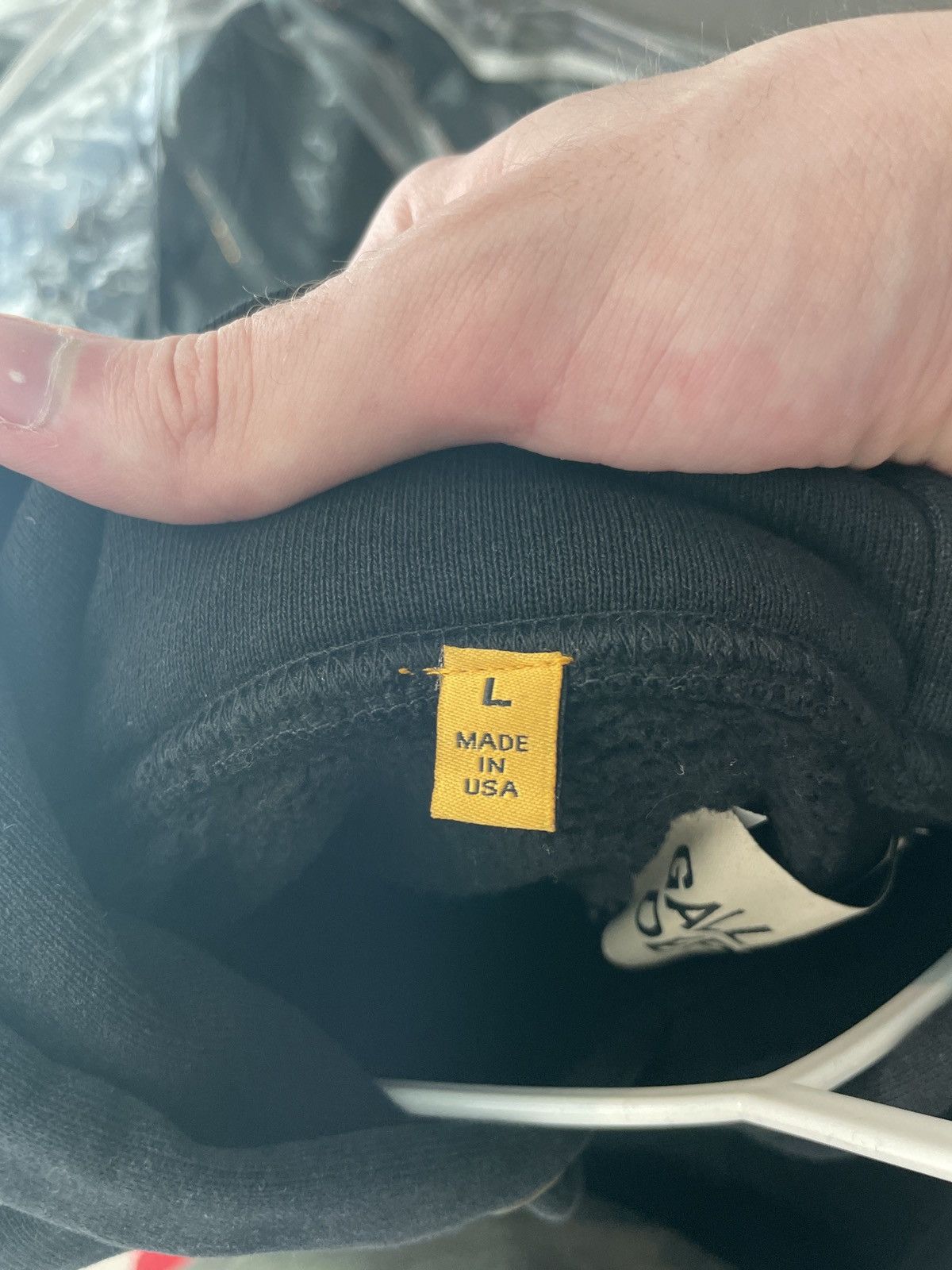 Gallery Dept. Gallery Dept. Yellow Reverse Logo Hooded Sweatshirt Black L Size US L / EU 52-54 / 3 - 5 Thumbnail