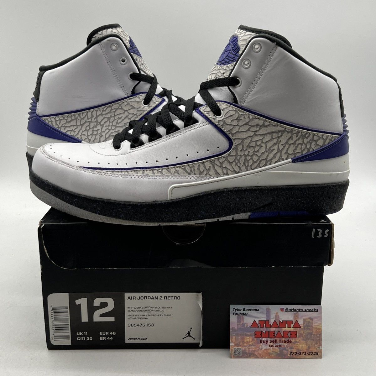 Jordan Brand Air Jordan 2 Corcord Size US 12 / EU 45 - 1 Thumbnail