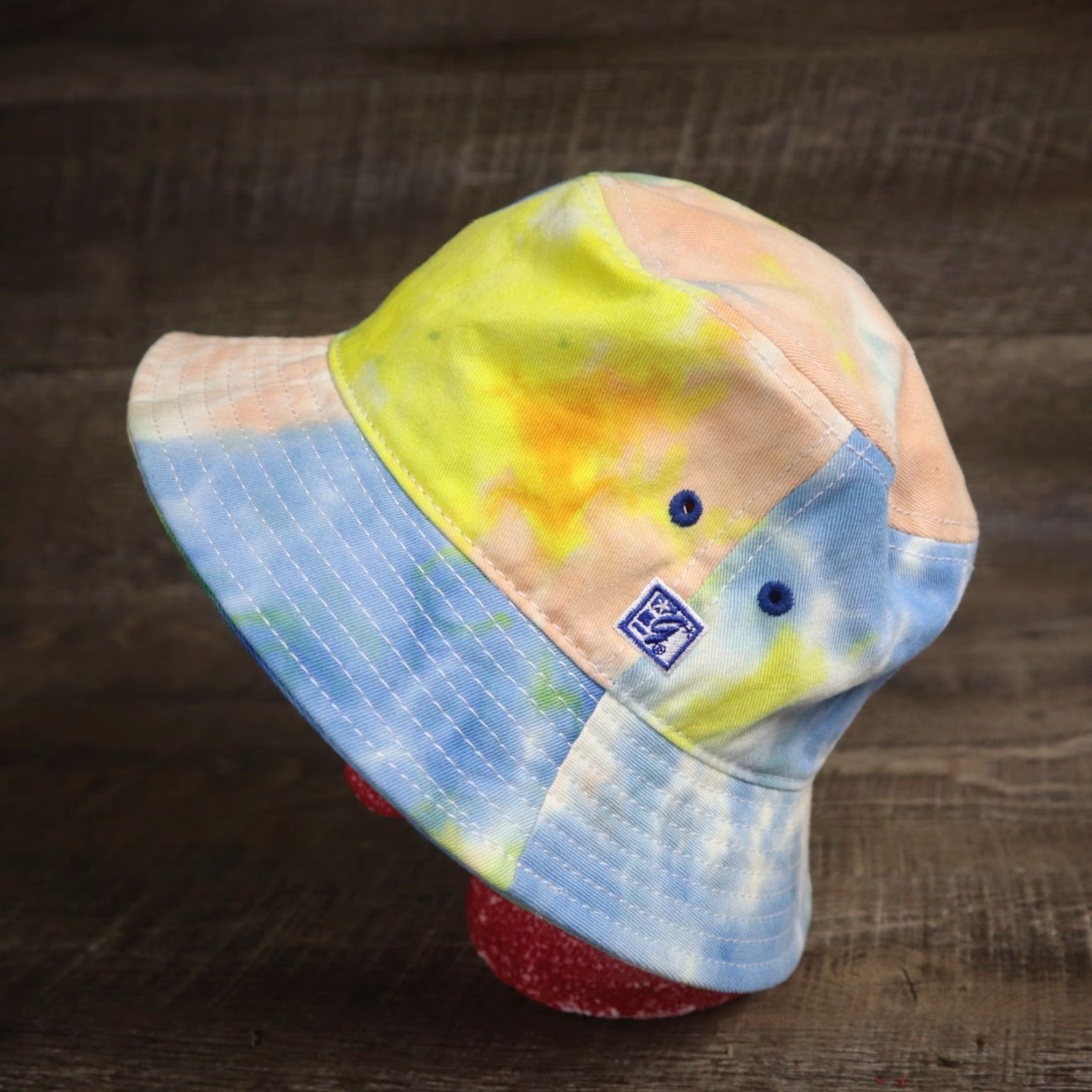 Rainbow VINTAGE Rainbow Tie-Dye Bucket Hat Sun Cap Fishing Fisherman Adult One-Size Size ONE SIZE - 4 Thumbnail