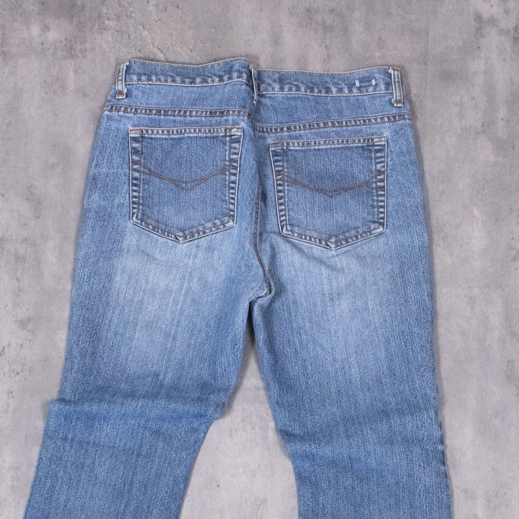 Japanese Brand VTG Y2K 2000's MIdwash Denim Jean's Flair Bootcut Pant's Size US 32 / EU 48 - 11 Thumbnail