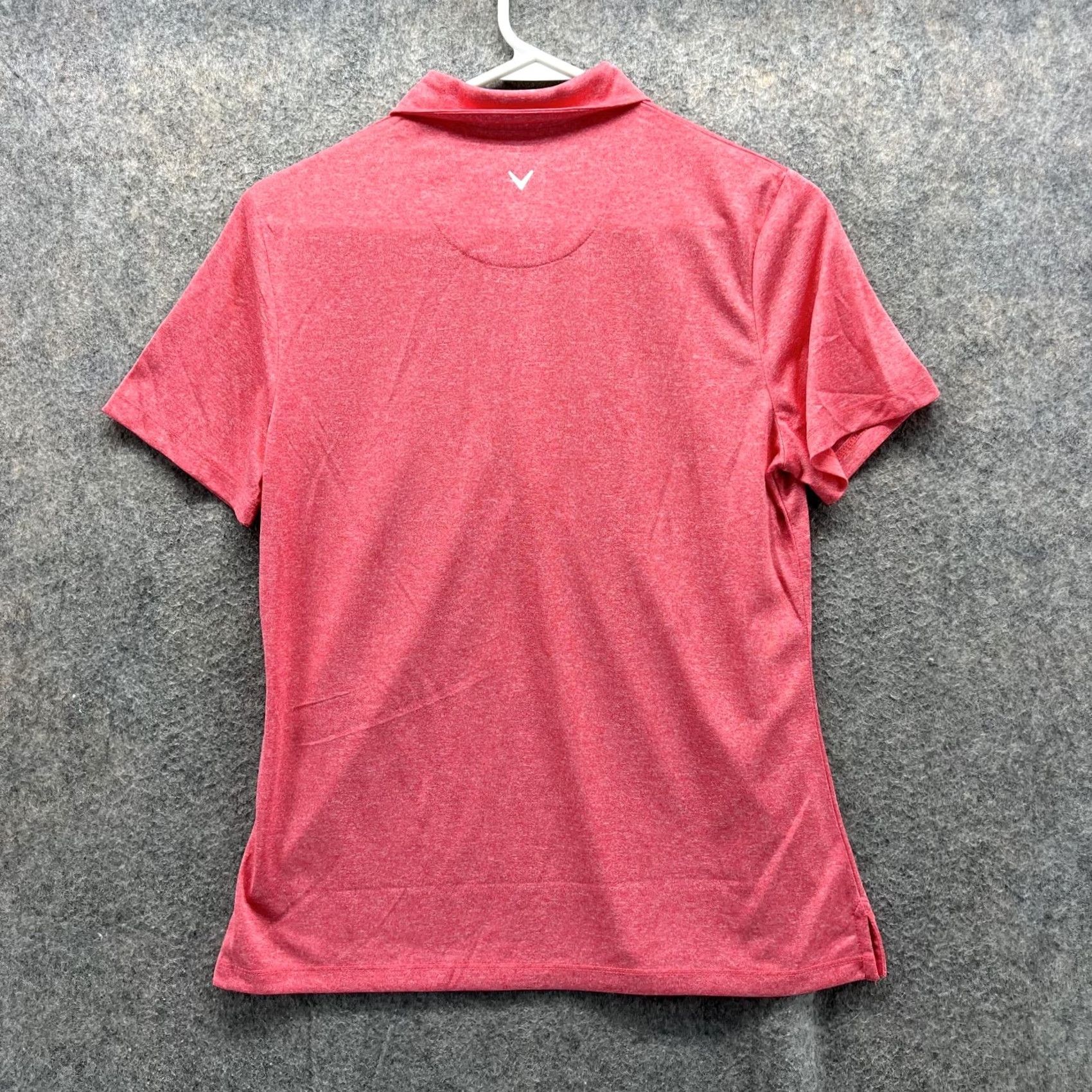 Callaway Callaway Polo Shirt Women Medium Pink Athletic Knit Polyester Short Sleeve Polo Shirt Utility: Casual, Travel, Party/Cocktail, All Seasons Womens Size M / US 6-8 / IT 42-44 - 4 Thumbnail