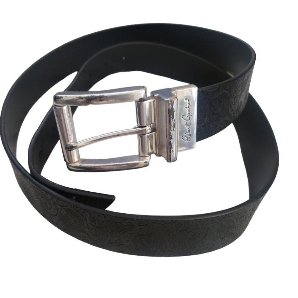Robert Graham Robert Graham Men's Leather Filigree Embossed Belt 46/48" Size ONE SIZE - 1 Thumbnail
