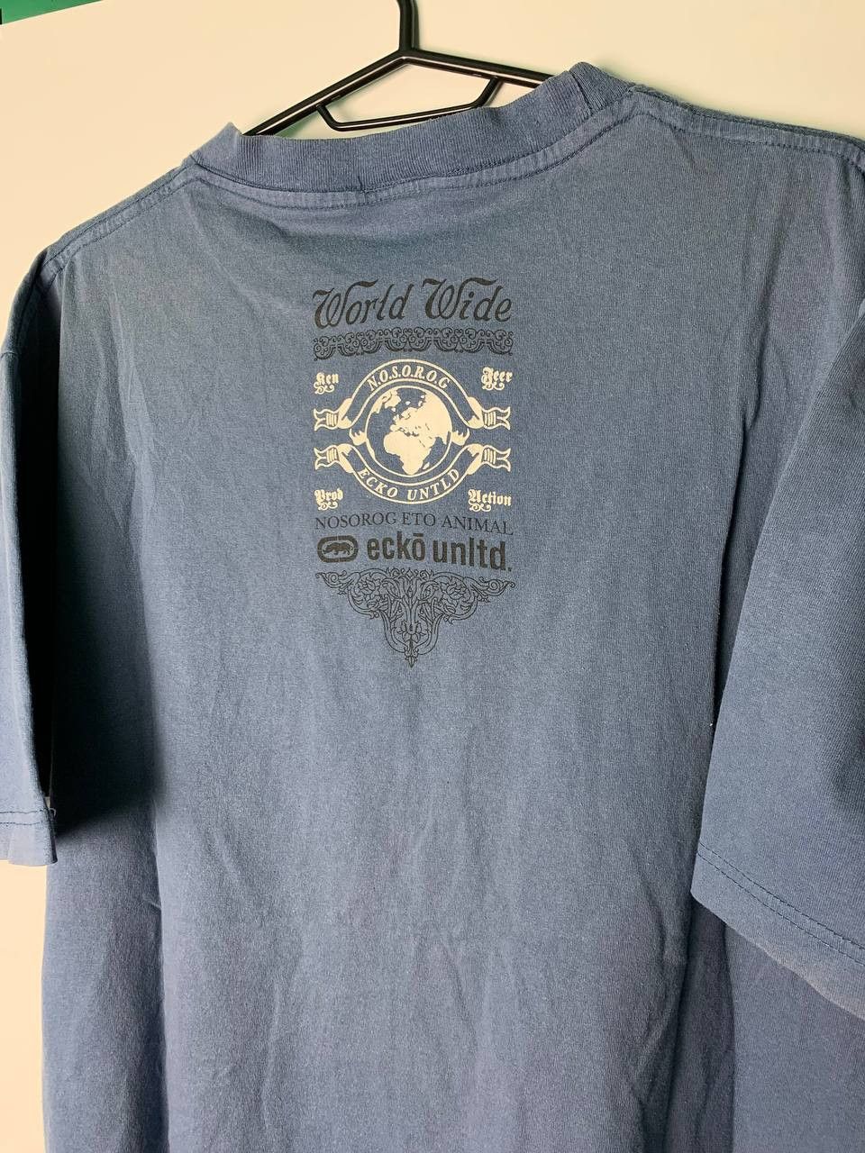 Ecko Unltd. Vintage Ecko Unltd Blue Graphic Logo Rhino T Shirt Size US L / EU 52-54 / 3 - 4 Thumbnail