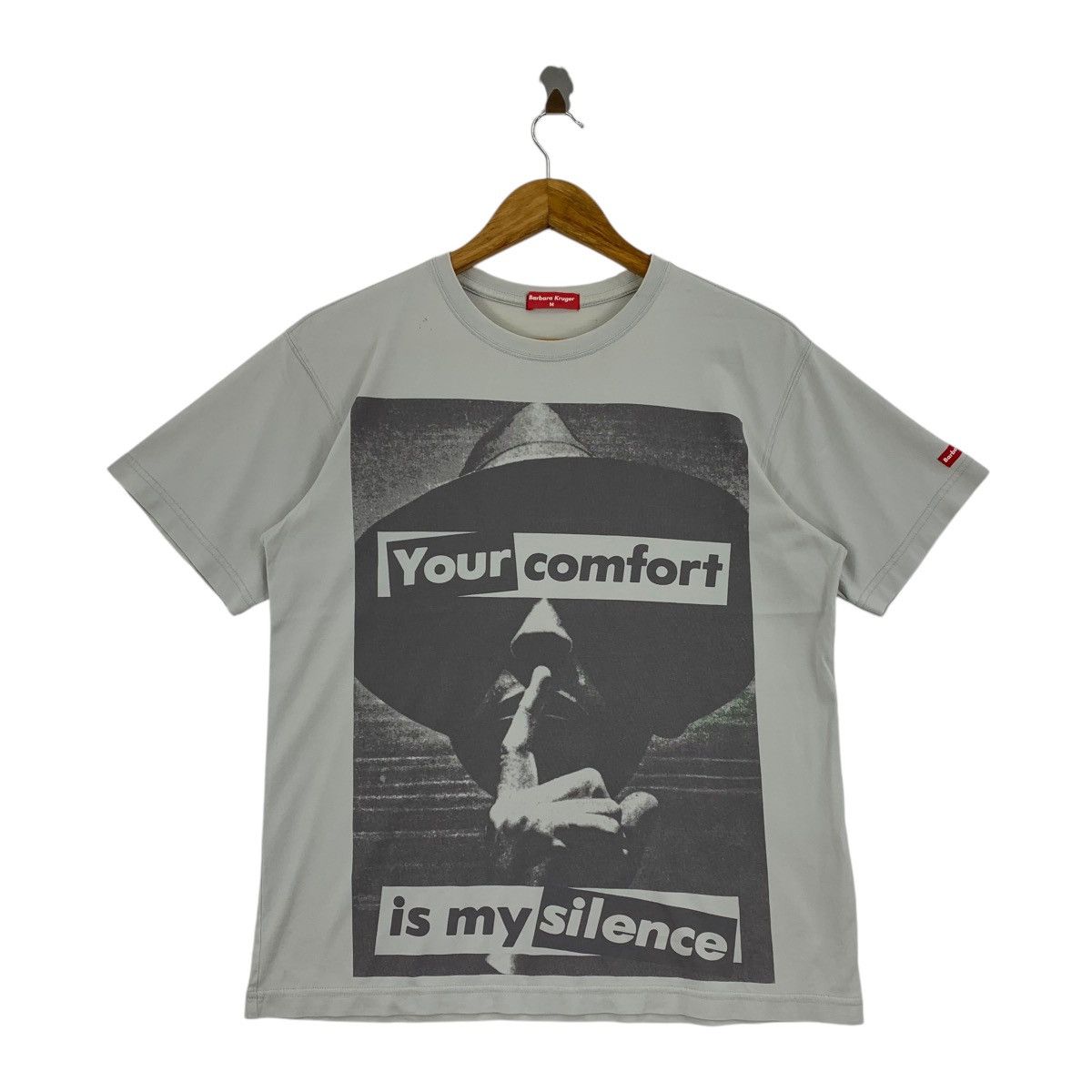 Barbara Kruger × Vintage Vintage BARBARA KRUGER your comfort is my silence tee shirt Size US M / EU 48-50 / 2 - 1 Thumbnail