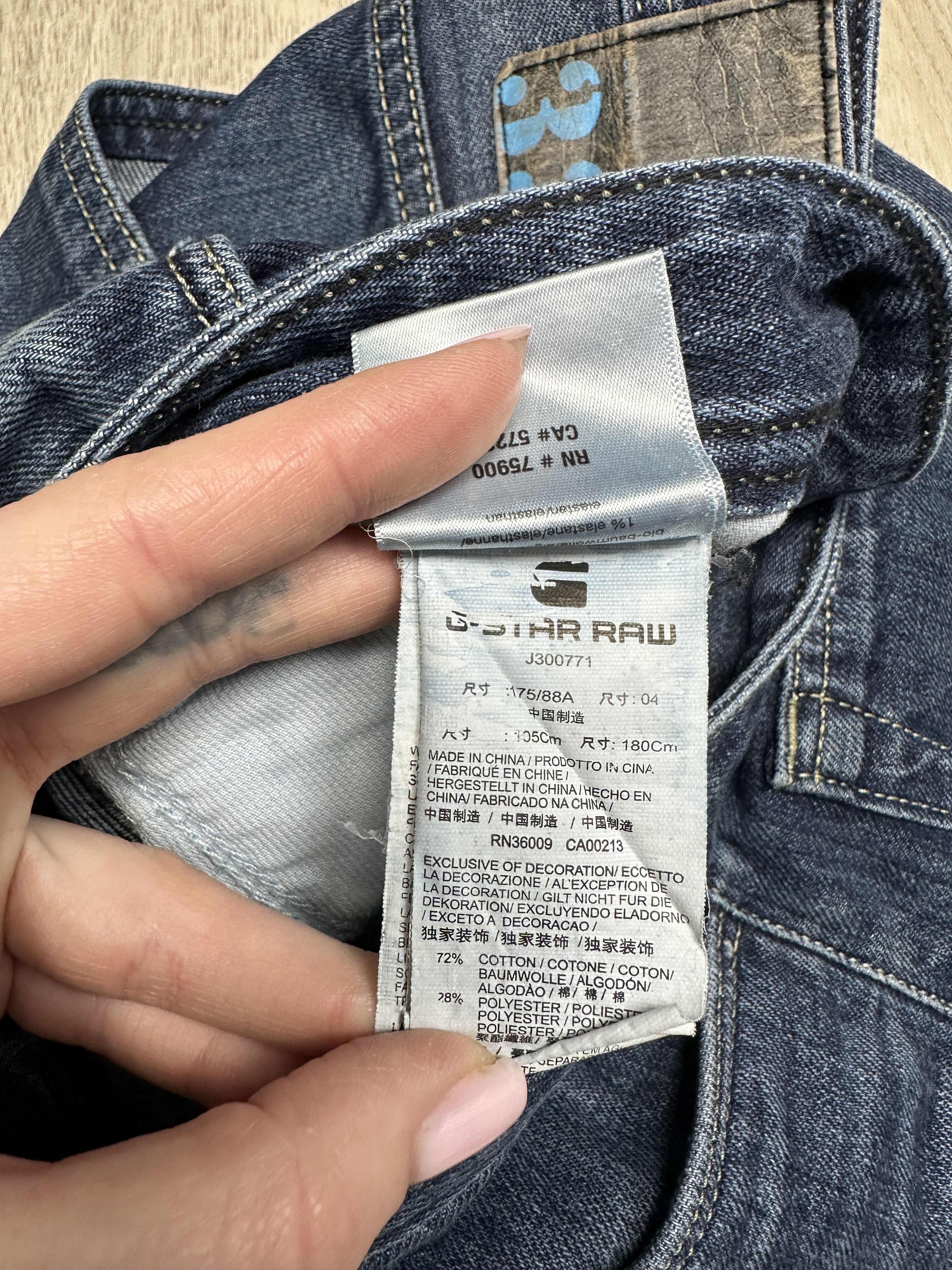 G-Star G Star Raw Vintage Mens Denim Pants Double Knee Jeans Size US 34 / EU 50 - 6 Thumbnail