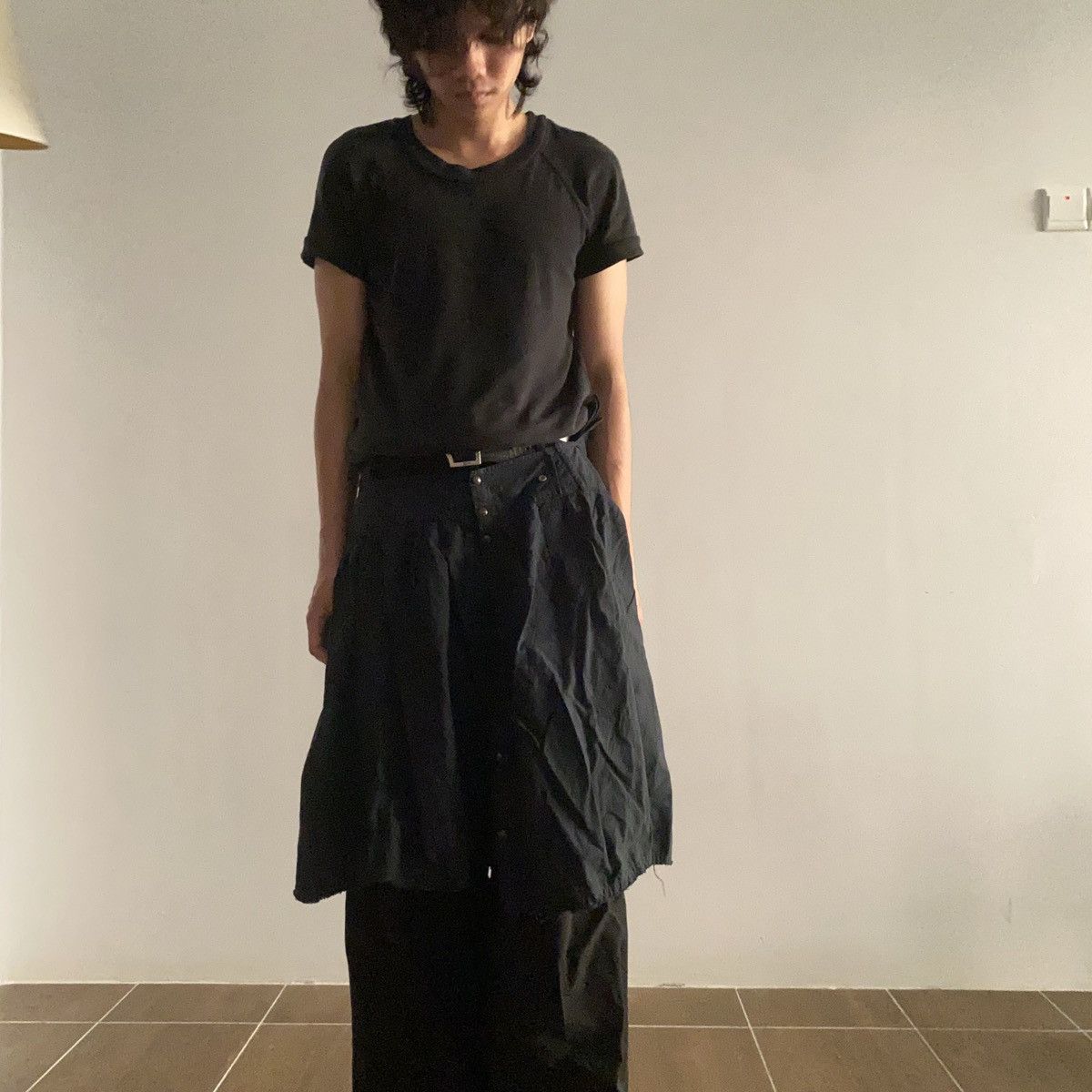Marc Le Bihan Marc Le Bihan Cotton Skirt Button Up Size 33" - 3 Thumbnail