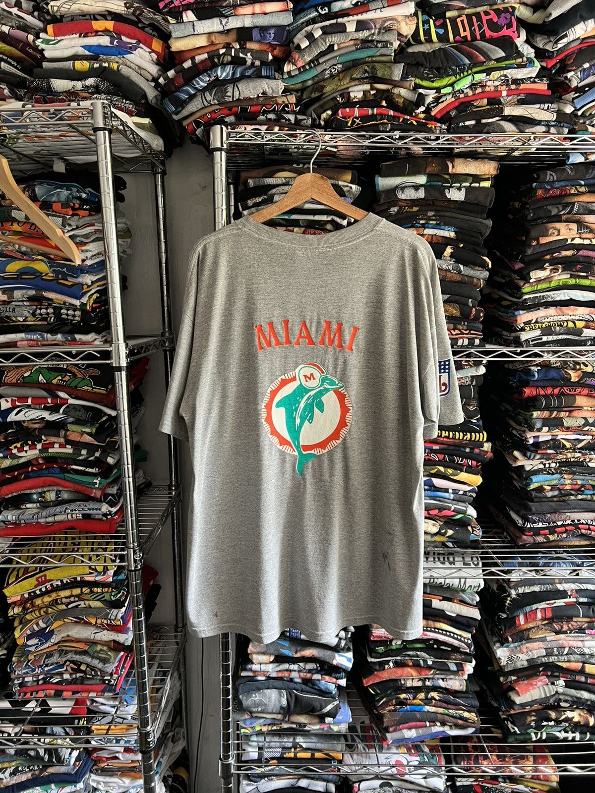 NFL 90s Miami Dolphins Bootleg Tultex Nike Tee Size US XL / EU 56 / 4 - 2 Thumbnail