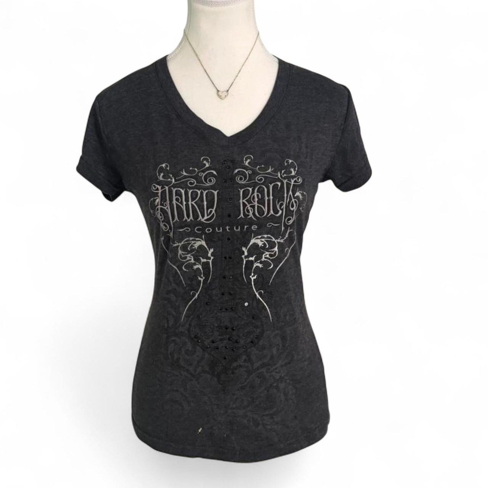 Hard Rock Cafe Hard Rock Cafe Couture gothic grunge 2000 Babytee Size small Size S / US 4 / IT 40 - 1 Thumbnail