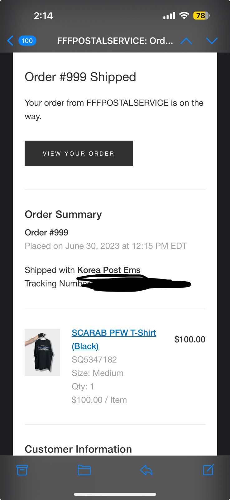 FFFPOSTALSERVICE FFFPS 'Autumne-Hiver' 2023 T-shirt Size US M / EU 48-50 / 2 - 5 Thumbnail