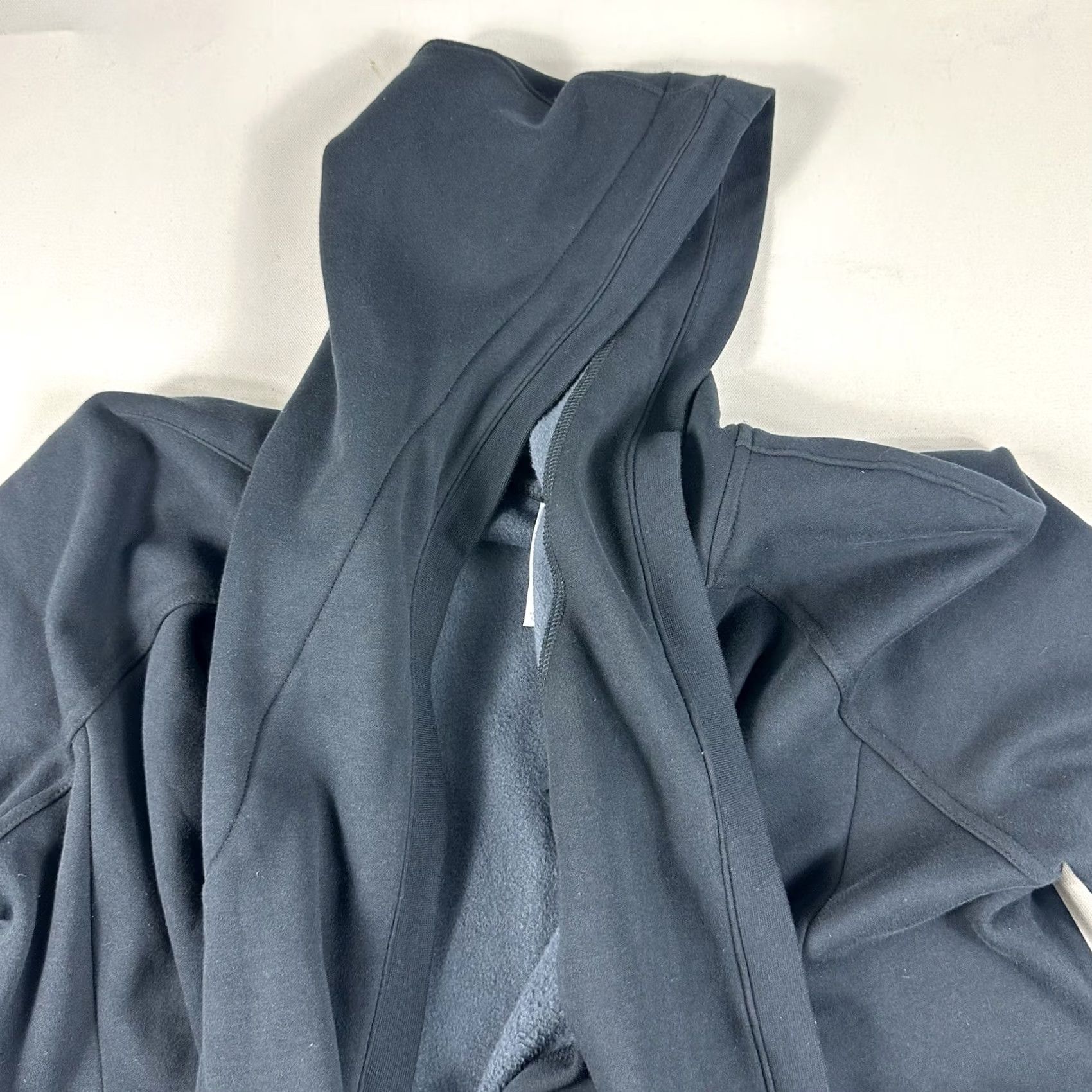 Fabletics Fabletics Cardigan Womens M Black Geri Long Wrap Scarf Fleece Hood Pockets Cardigan Wrap Hoodie Tie Open Hooded Size M / US 6-8 / IT 42-44 - 6 Thumbnail