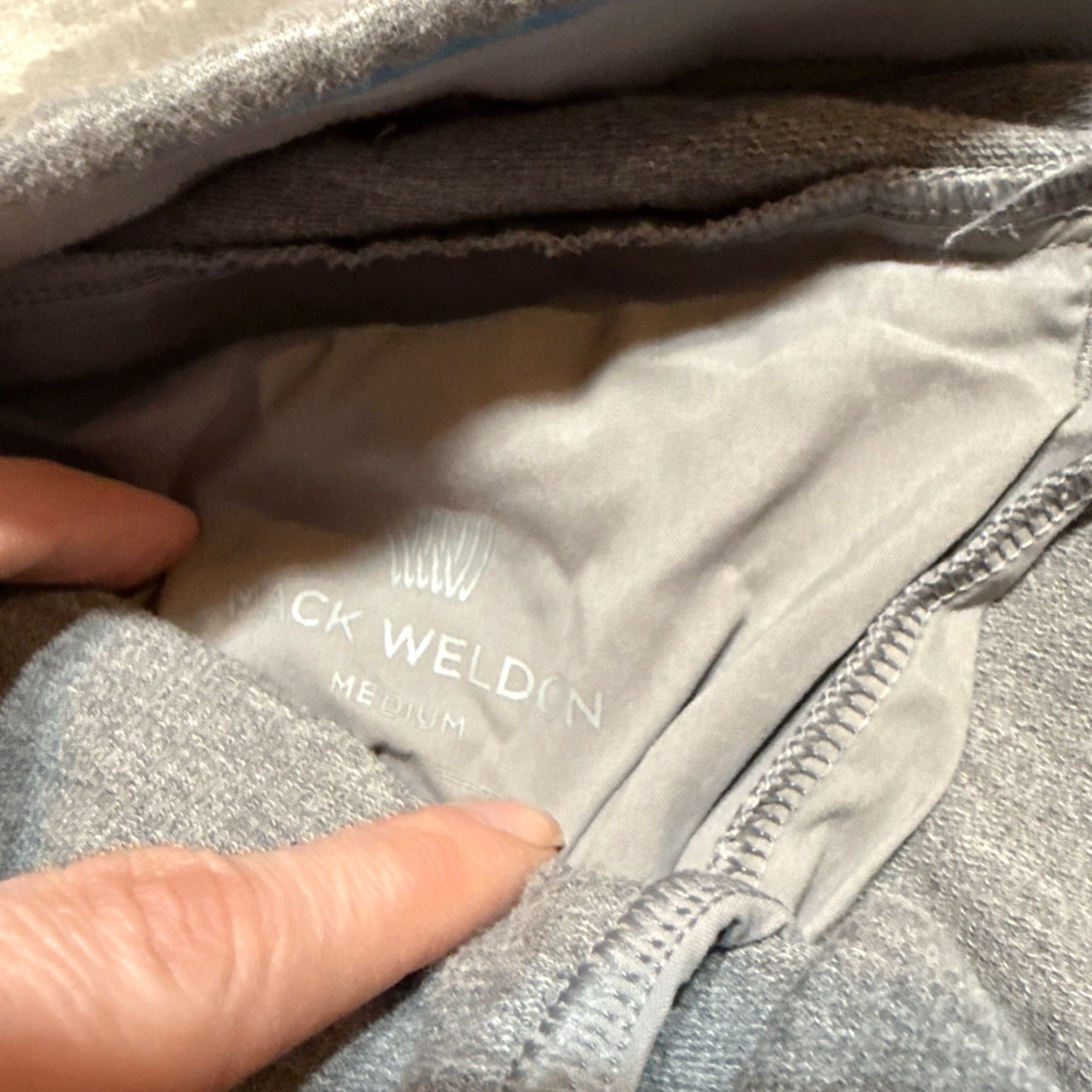 Vintage Mack Weldon Sweatpants Mens Medium Heather Gray Cotton Mid Rise Pants Regular Mens Size US 31 - 3 Thumbnail