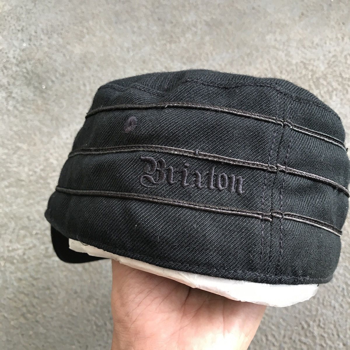 Birkenstock Pillbox hat Initial B for brikenstock. Black on black Size ONE SIZE - 7 Thumbnail
