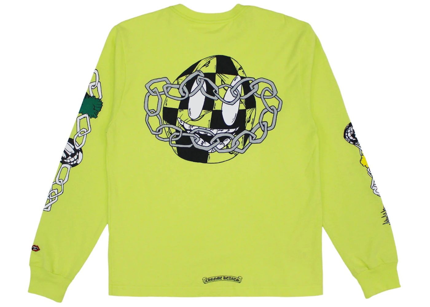 Chrome Hearts Matty Boy Link L/S T-shirt Lime Green Size US XL / EU 56 / 4 - 1 Thumbnail