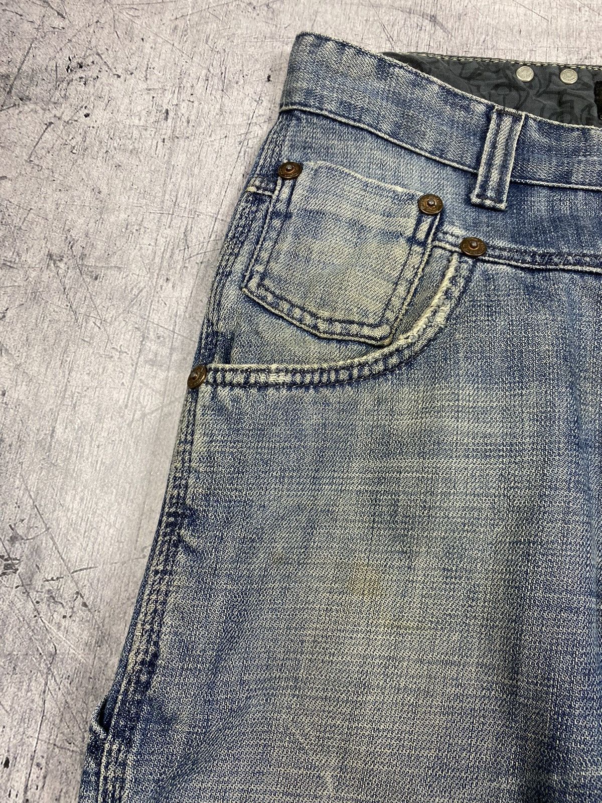 Other Vintage Psycho Cowboy Brand y2k Denim Shorts Size US 29 - 6 Thumbnail
