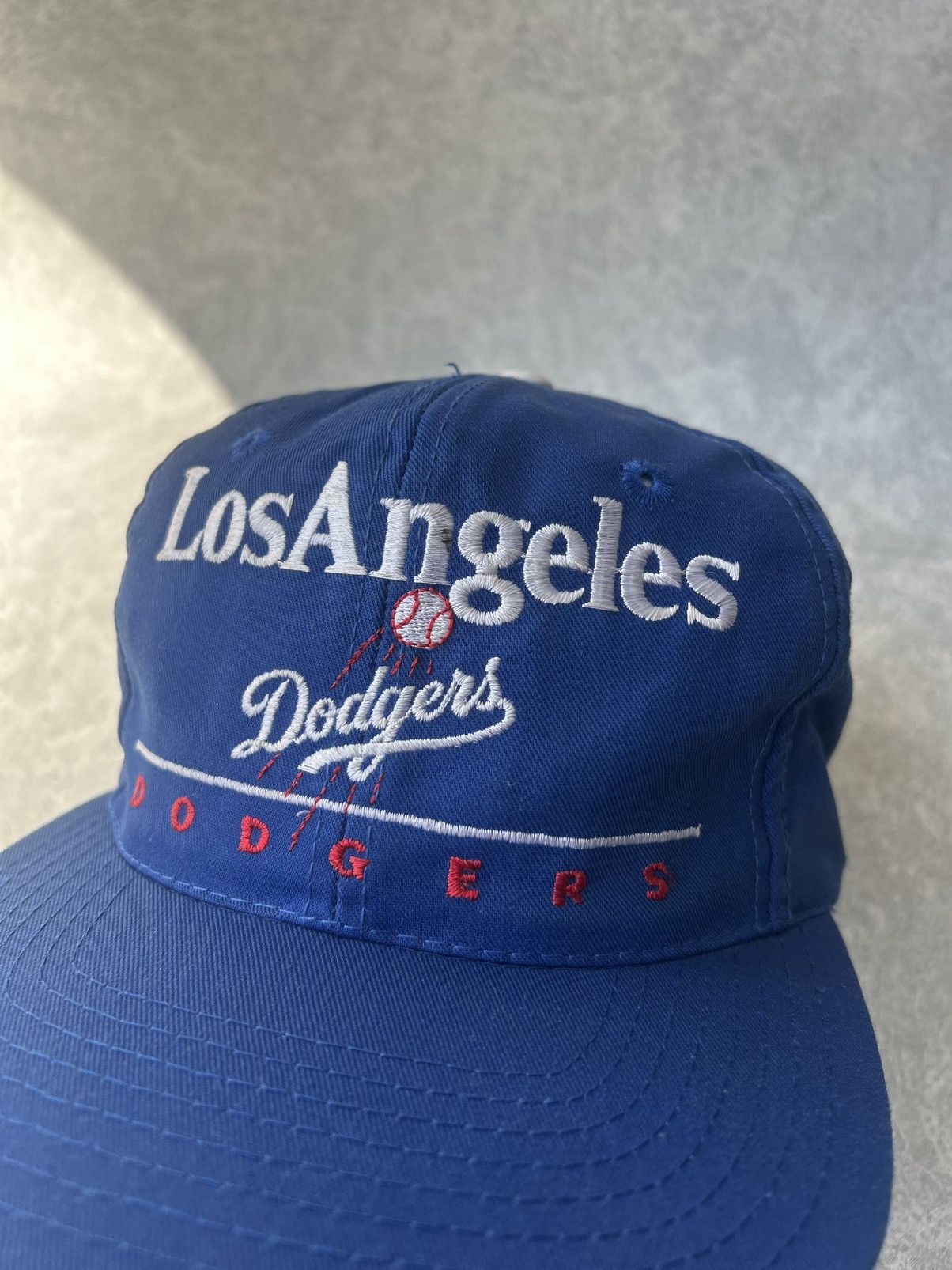 Twins Vintage 90s Los Angeles Dodgers Split Bar SnapBack Hat Rare Size ONE SIZE - 7 Thumbnail