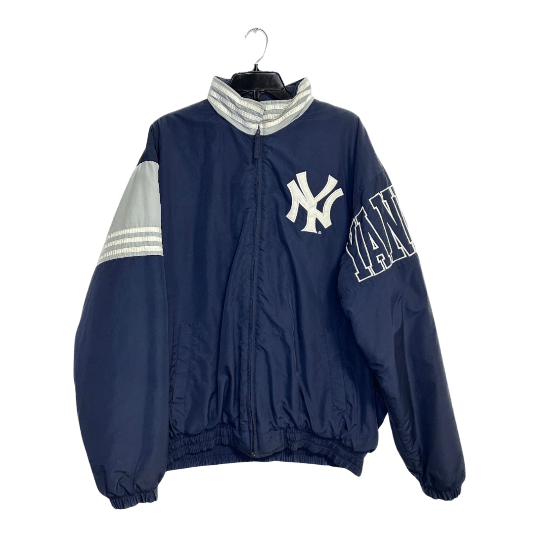 image of Vintage New York Yankees Jacket in Navy Blue, Men's (Size XL)