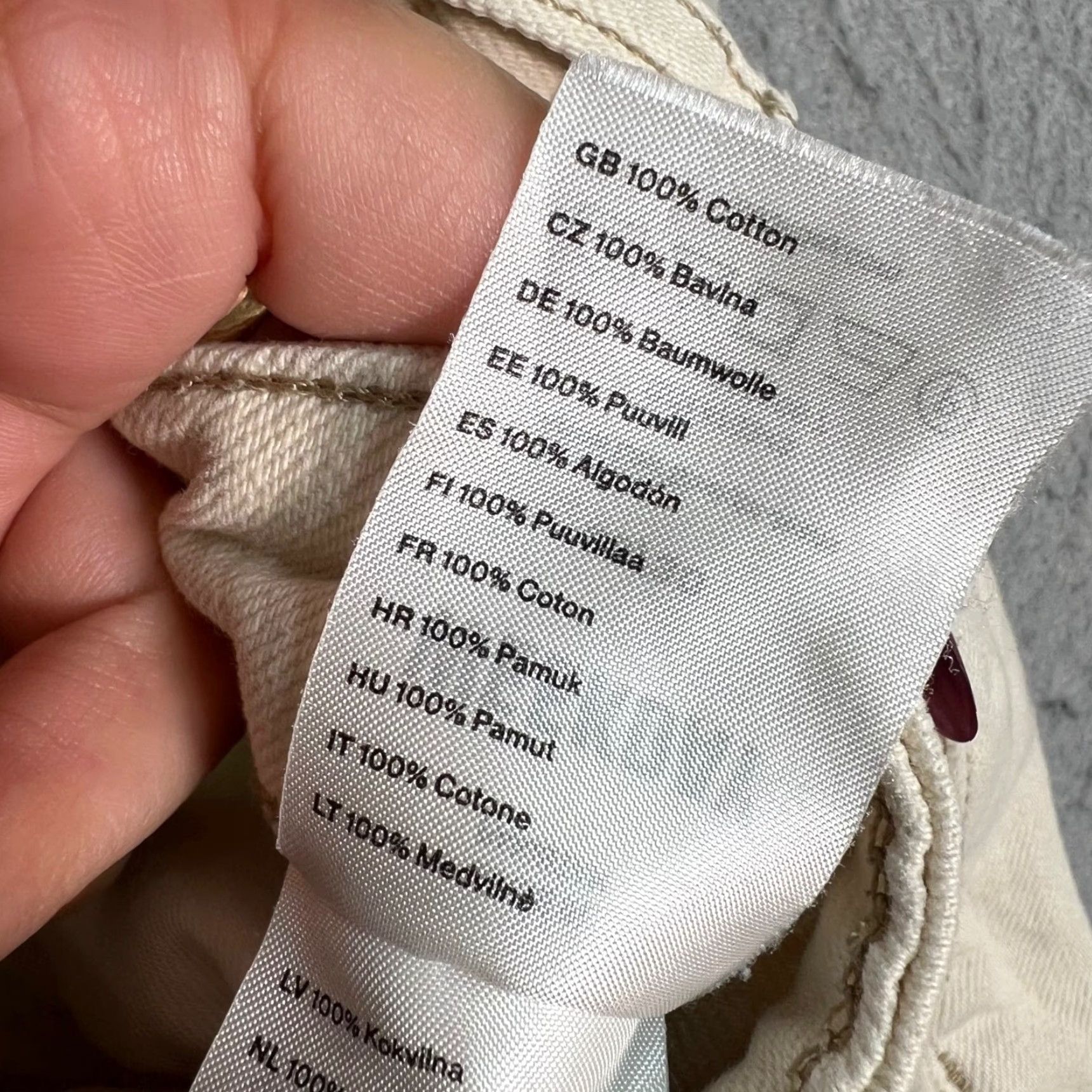 Weekday Weekday Jeans Shirt Womens 25 x 30 Beige Cotton Denim 5-Pocket Design Adult Womens 25 Straight Ivory Denim 90s? Size 27" / US 4 / IT 40 - 5 Thumbnail
