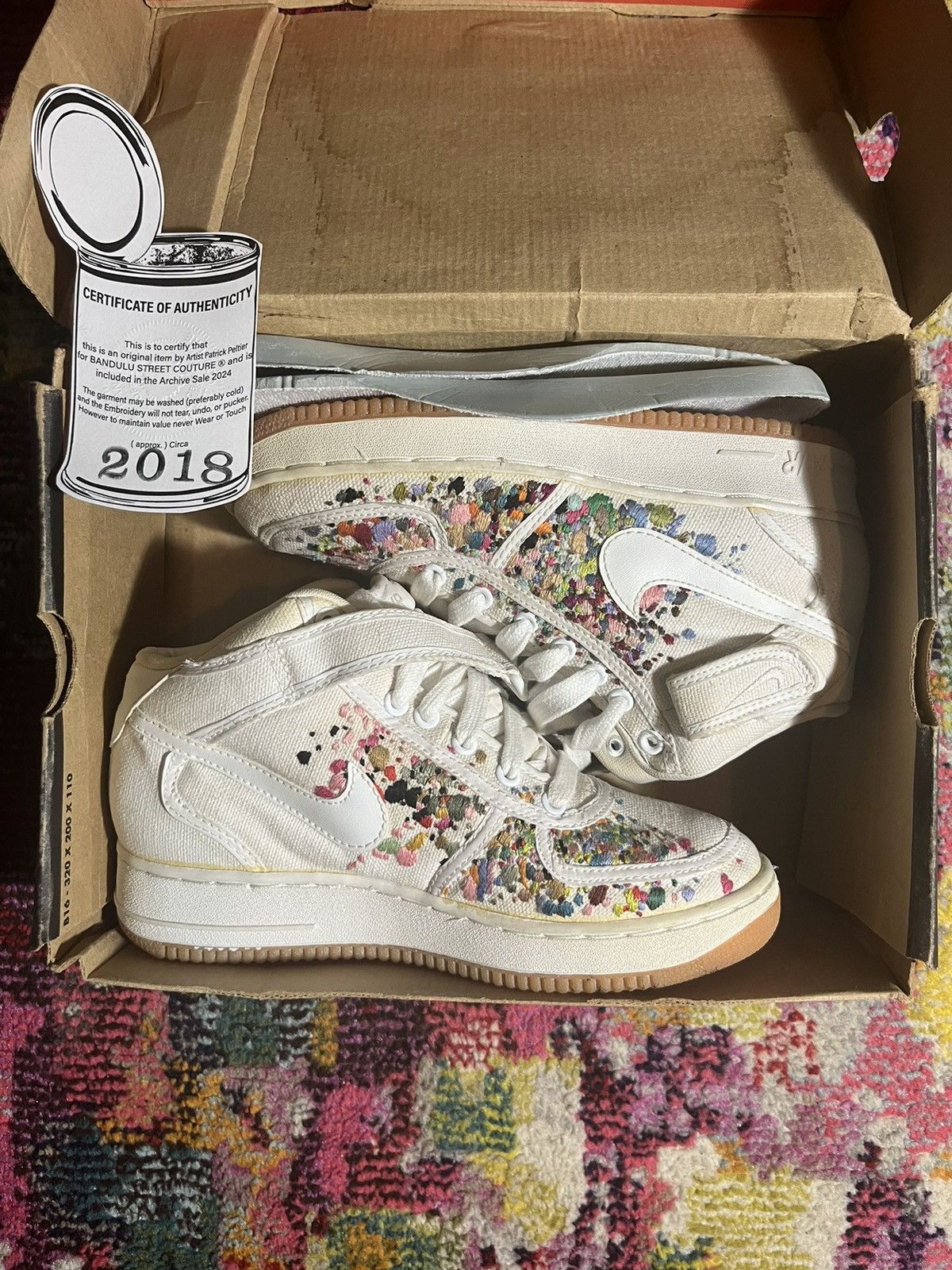 Bandulu × Nike × Vintage 90s Nike Air Force 1 Bandulu 7 Size US 7 / EU 40 - 1 Thumbnail