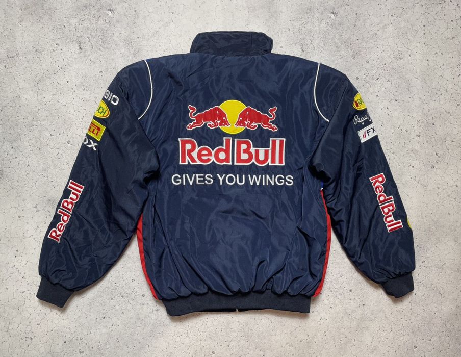 Red Bull Vintage Hype Racing Bomber Jacket Red Bull Infiniti Y2K F1 ...