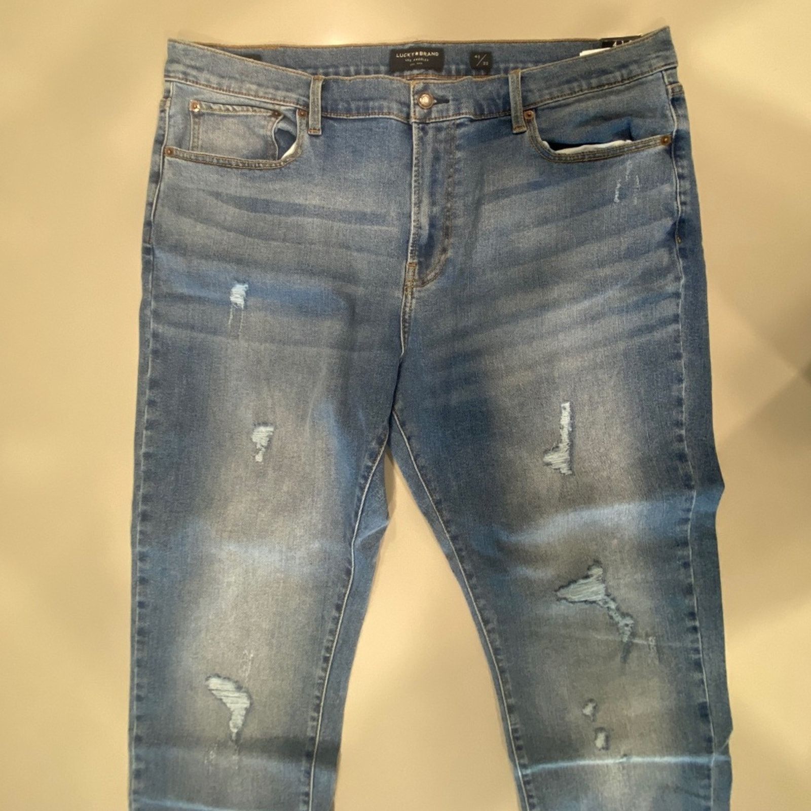 Lucky Brand NWT Lucky Brand Distressed 410 Athletic Slim Jeans - 40x30 Size US 40 / EU 56 - 2 Thumbnail