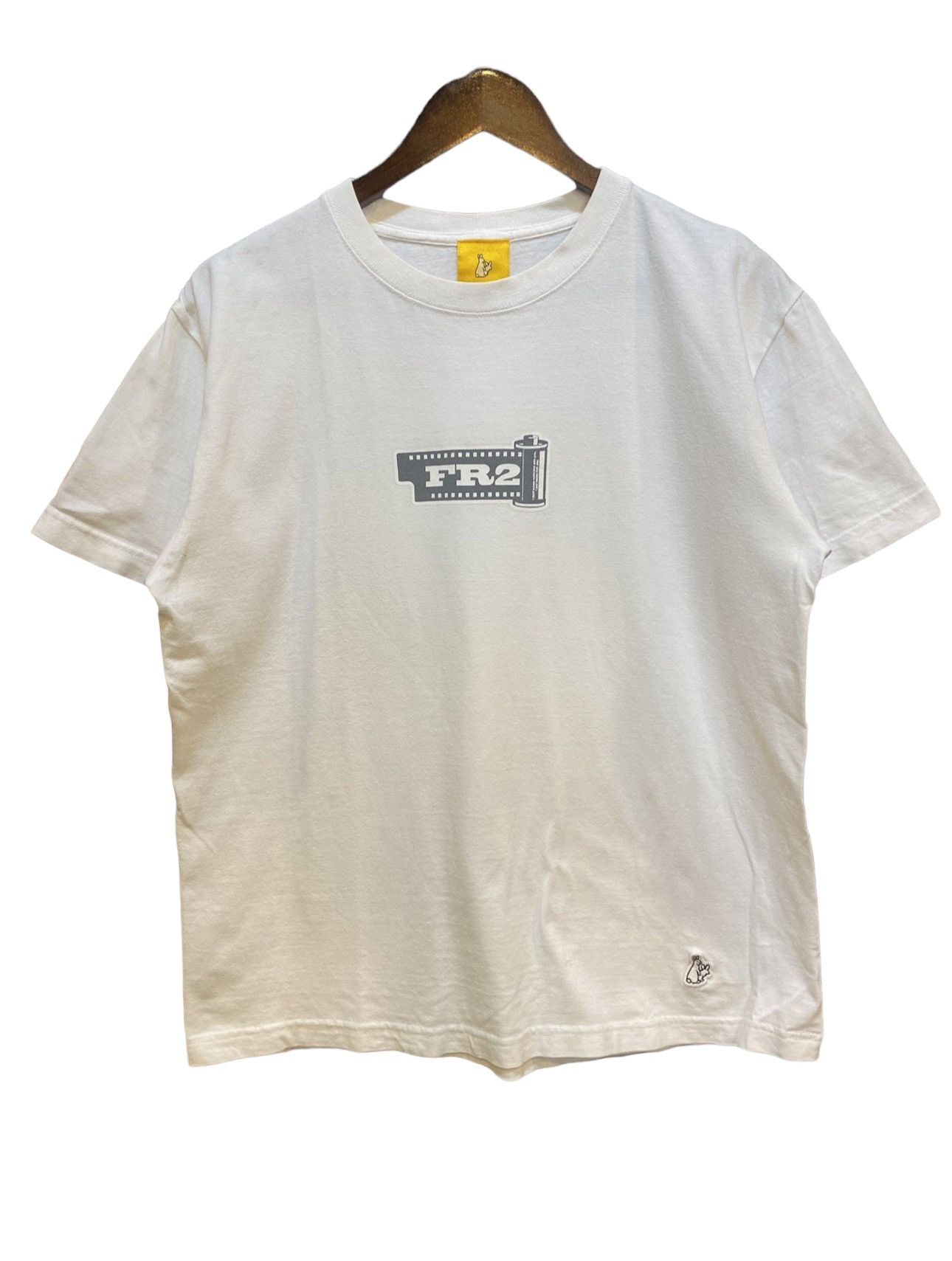 image of Fr2 Streetwear Film Center Graphic Tee in White, Men's (Size Medium)