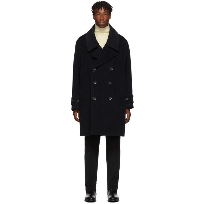 Barena Barena Oversized Arctic Peacoat - Navy Wool Size US XL / EU 56 / 4 - 3 Thumbnail